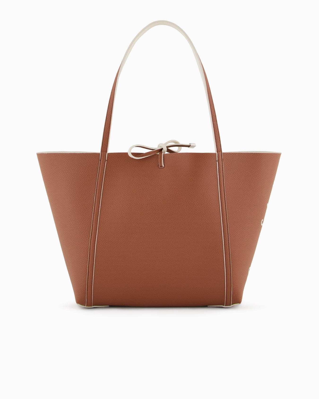 Reversible shopper with logo and clutch Slide 0