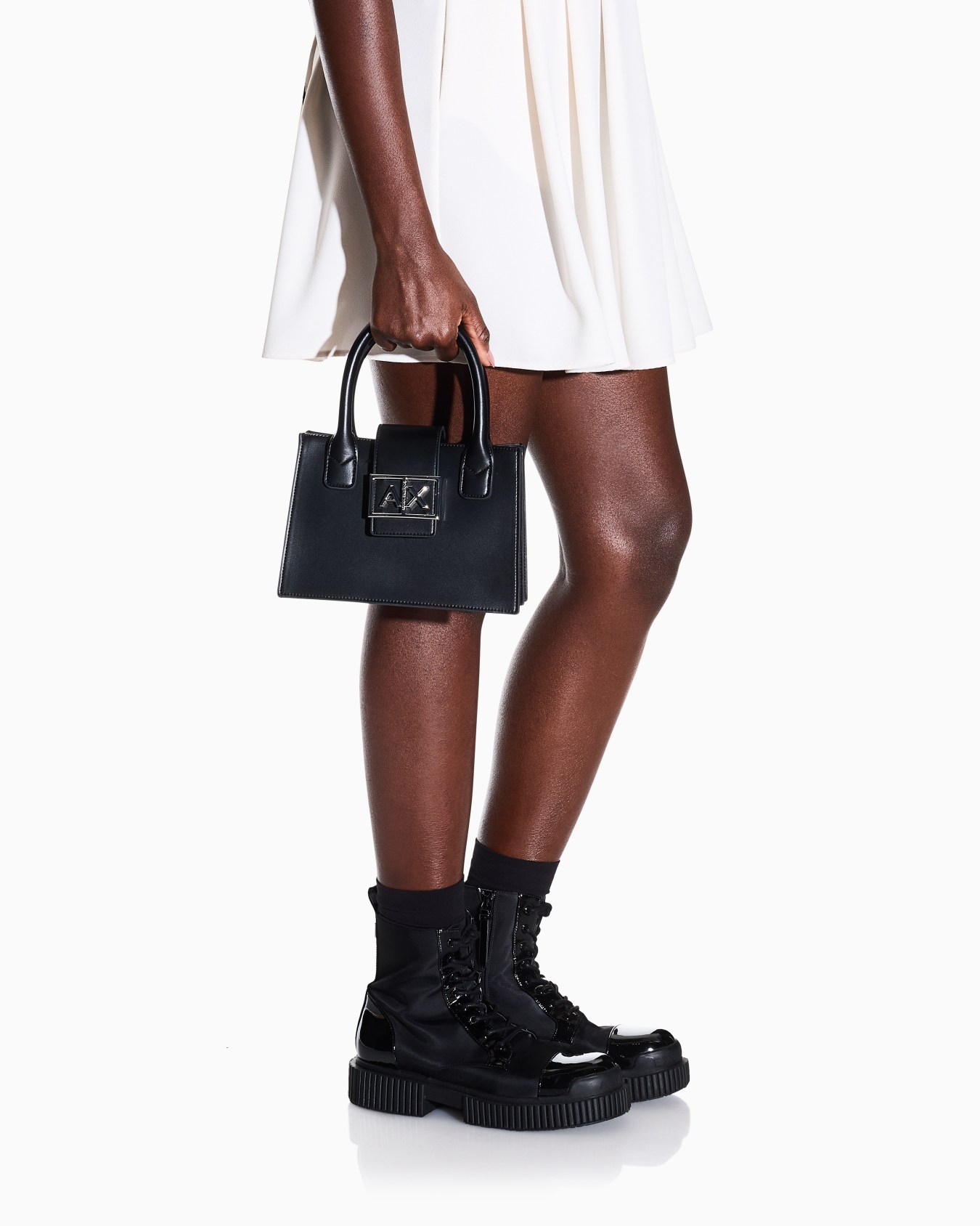 Borsa a mano piccola con logo Slide 5