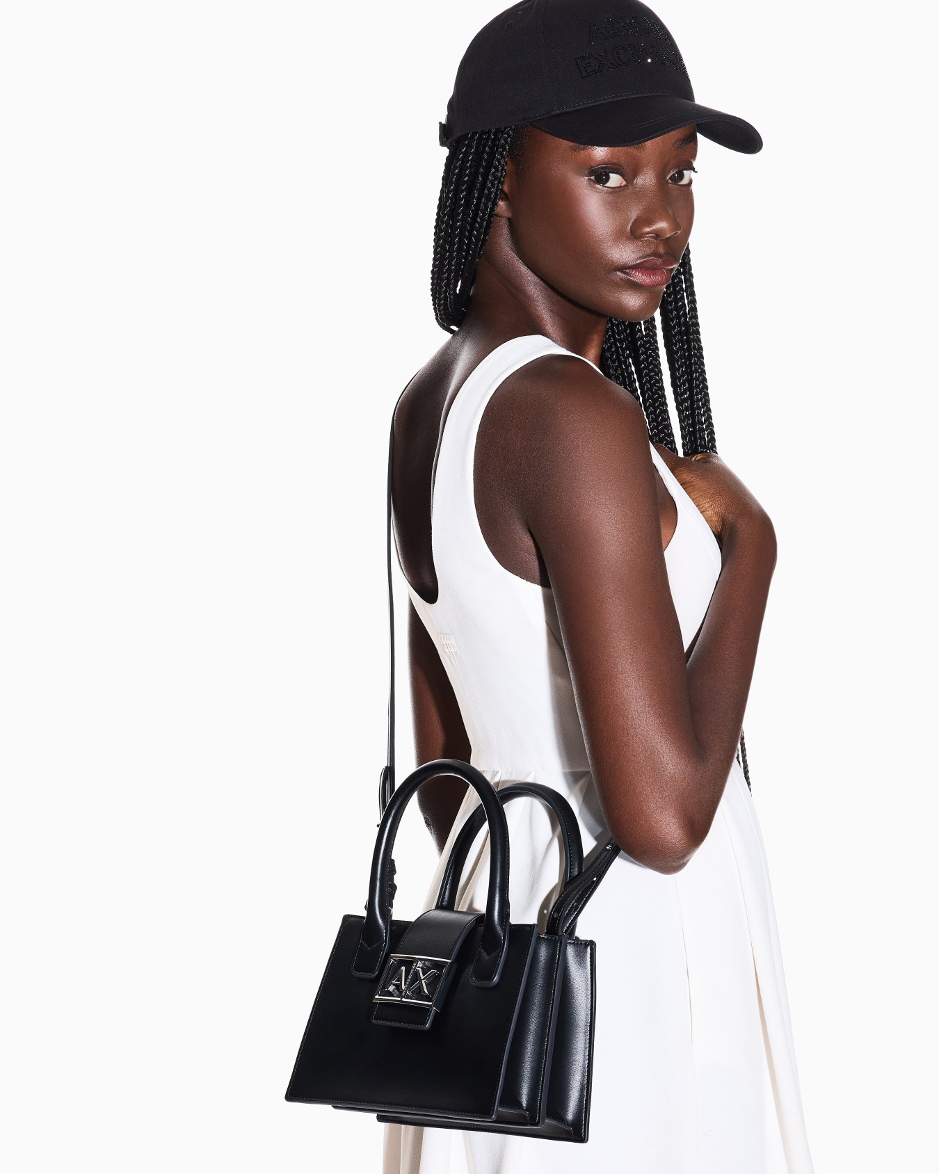 Borsa a mano piccola con logo Slide 6