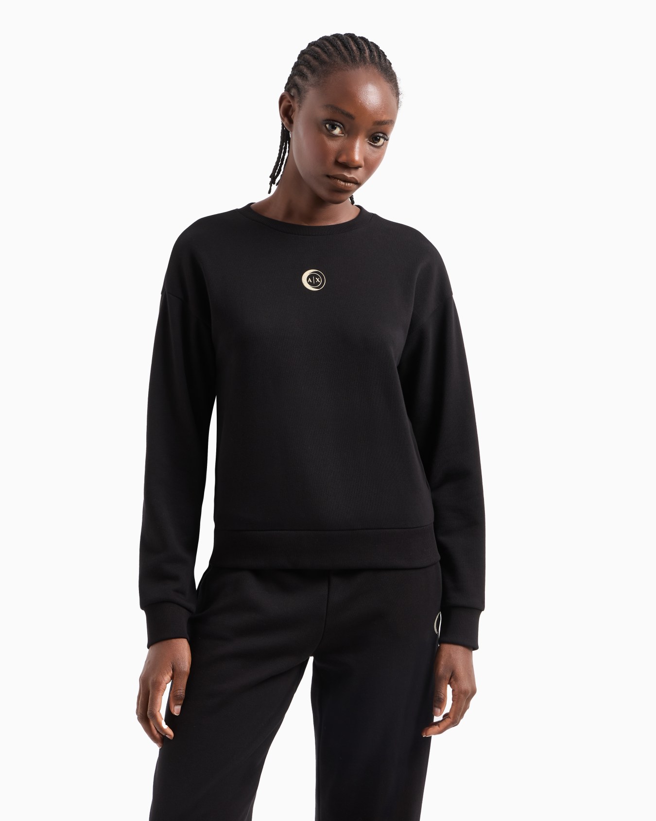 Sudadera de algodón con logo metálico. Diapositiva 3