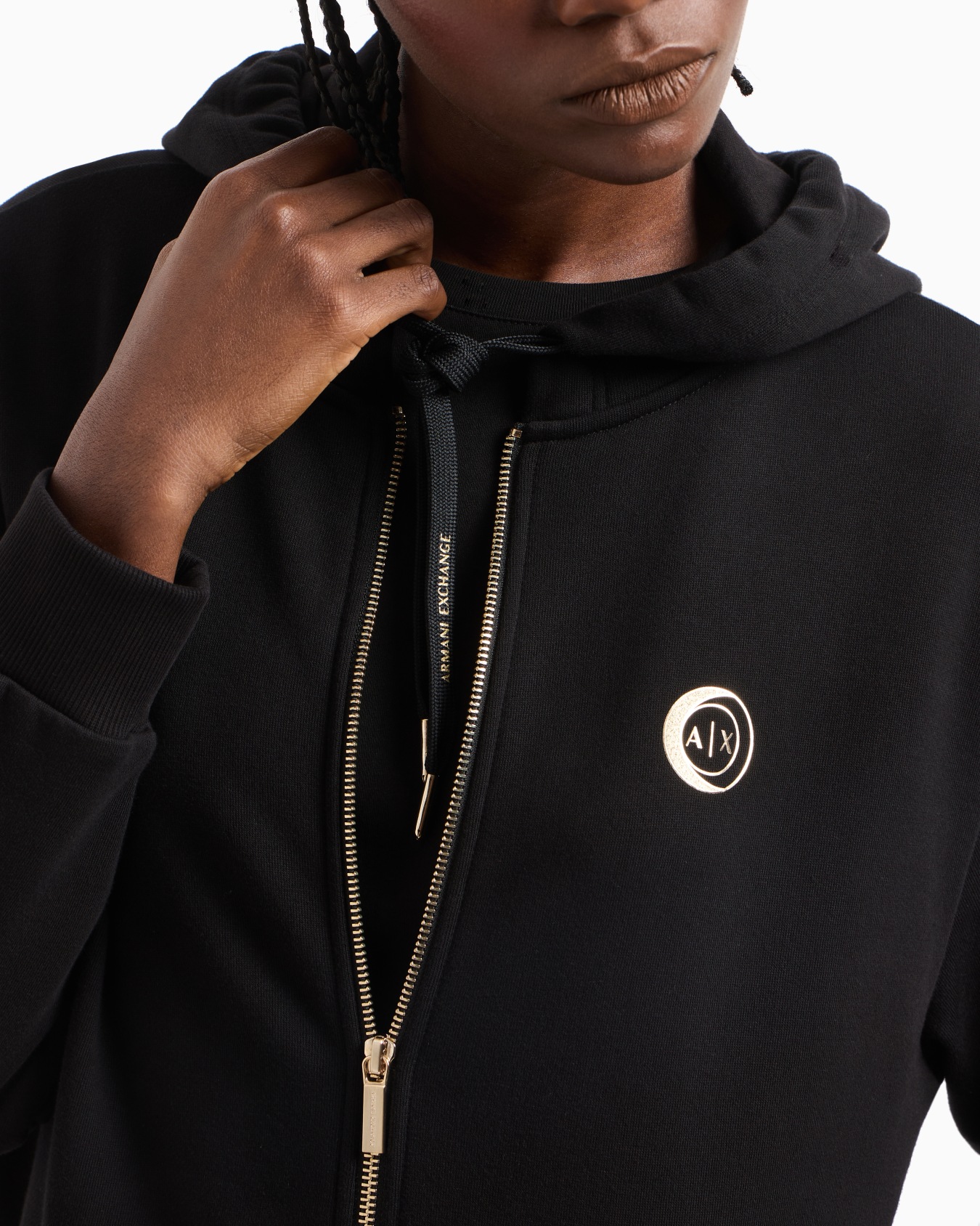 Metal Logo Zip Up Hoodie Slide 4