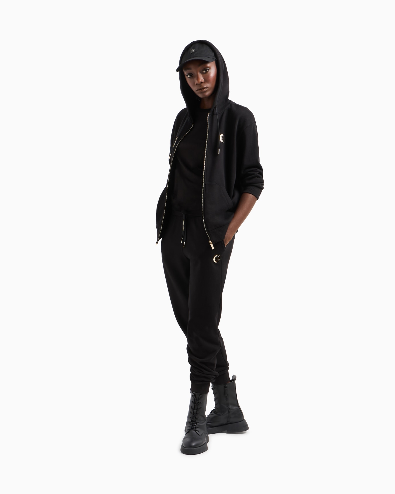 Metal Logo Zip Up Hoodie Slide 1
