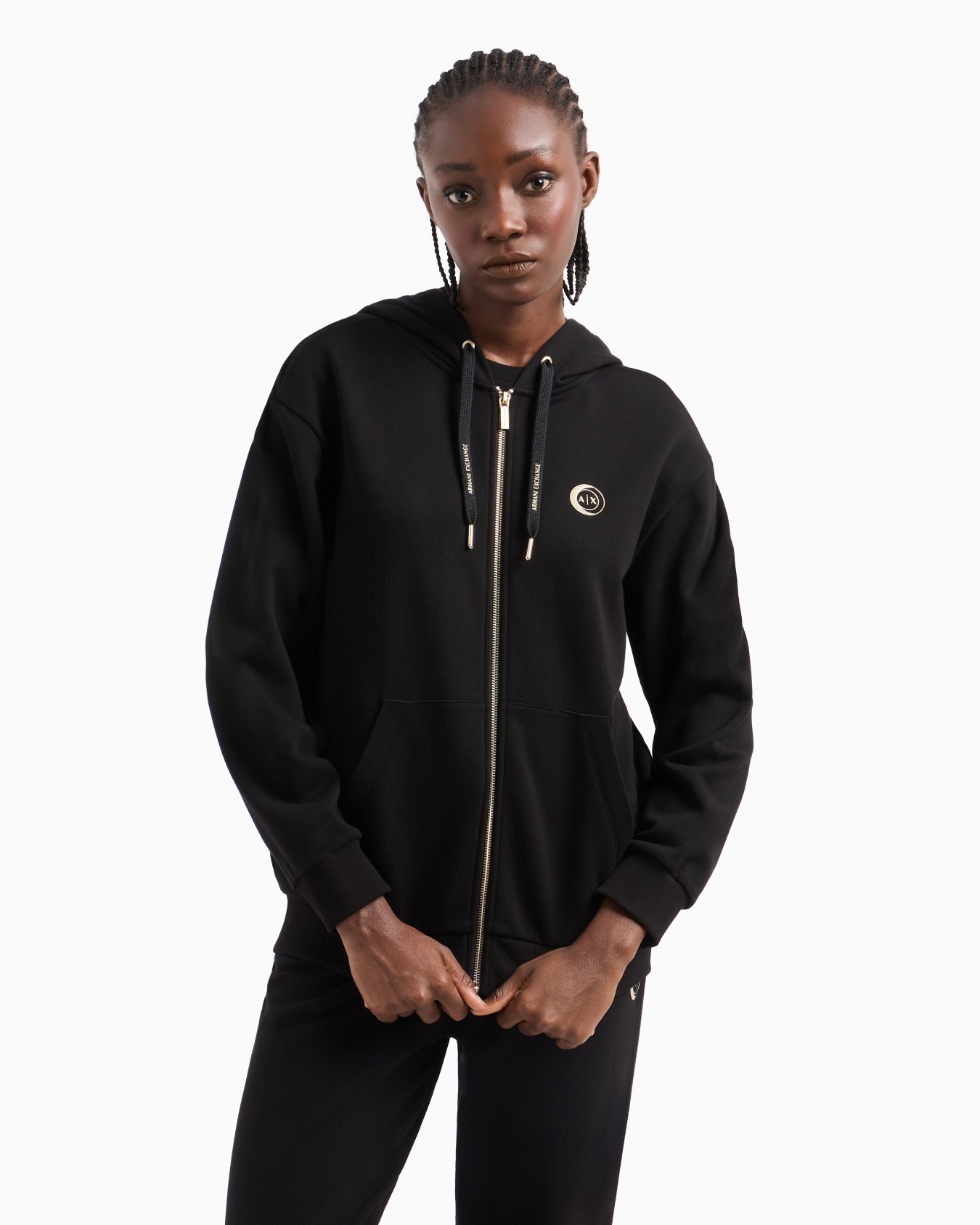 Metal Logo Zip Up Hoodie Slide 3