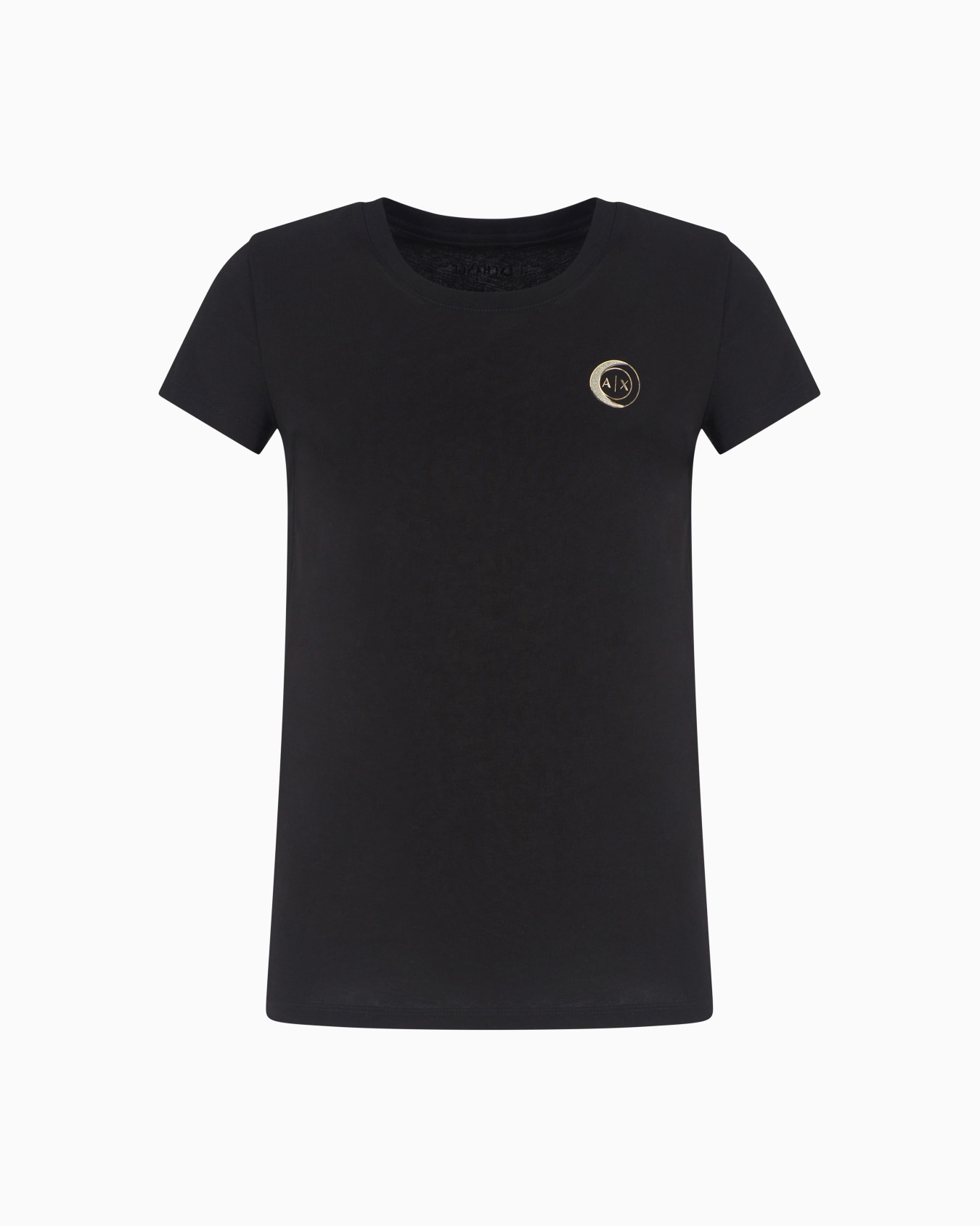 Jersey T-shirt with metal logo Slide 0