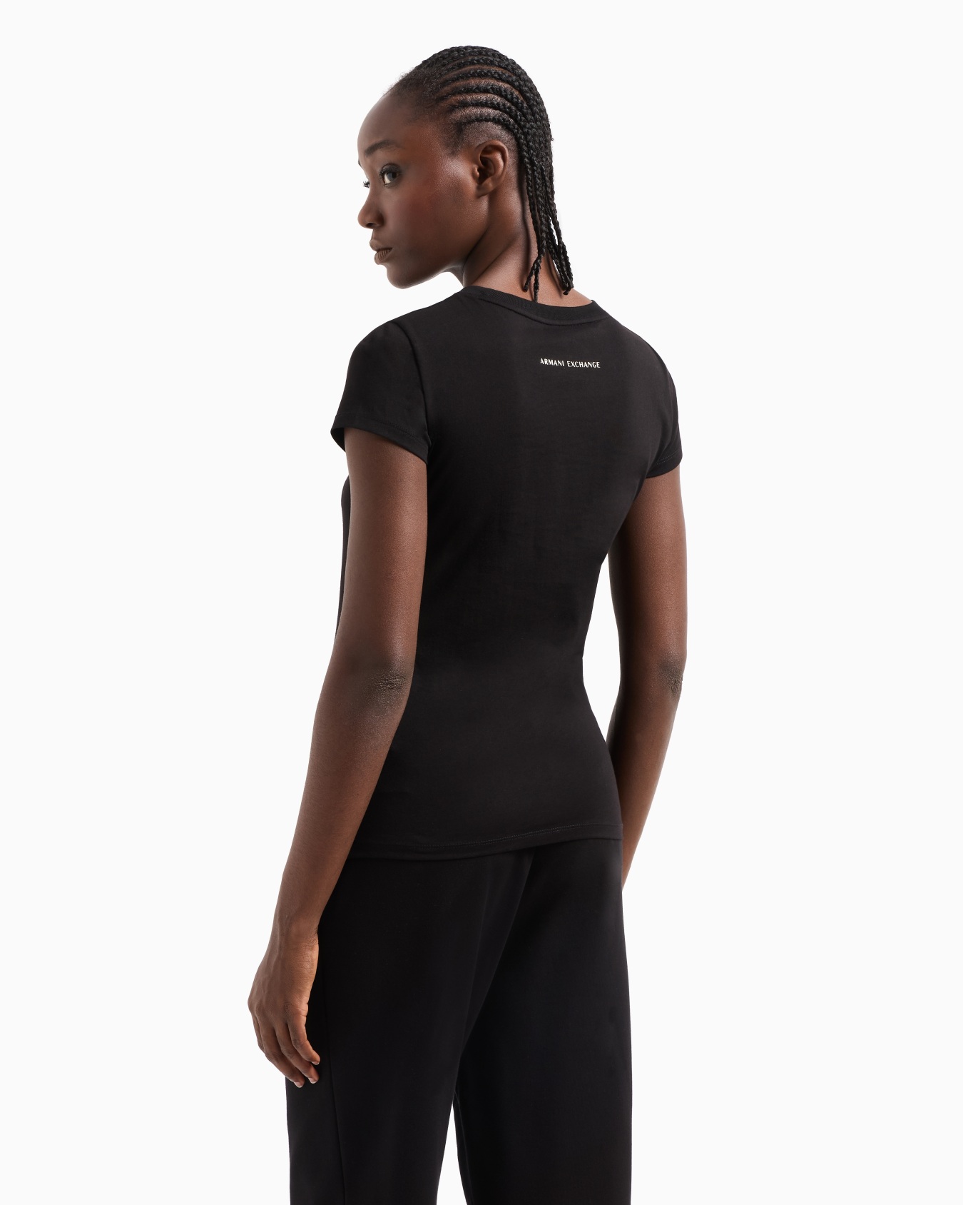 Jersey T-shirt with metal logo Slide 2