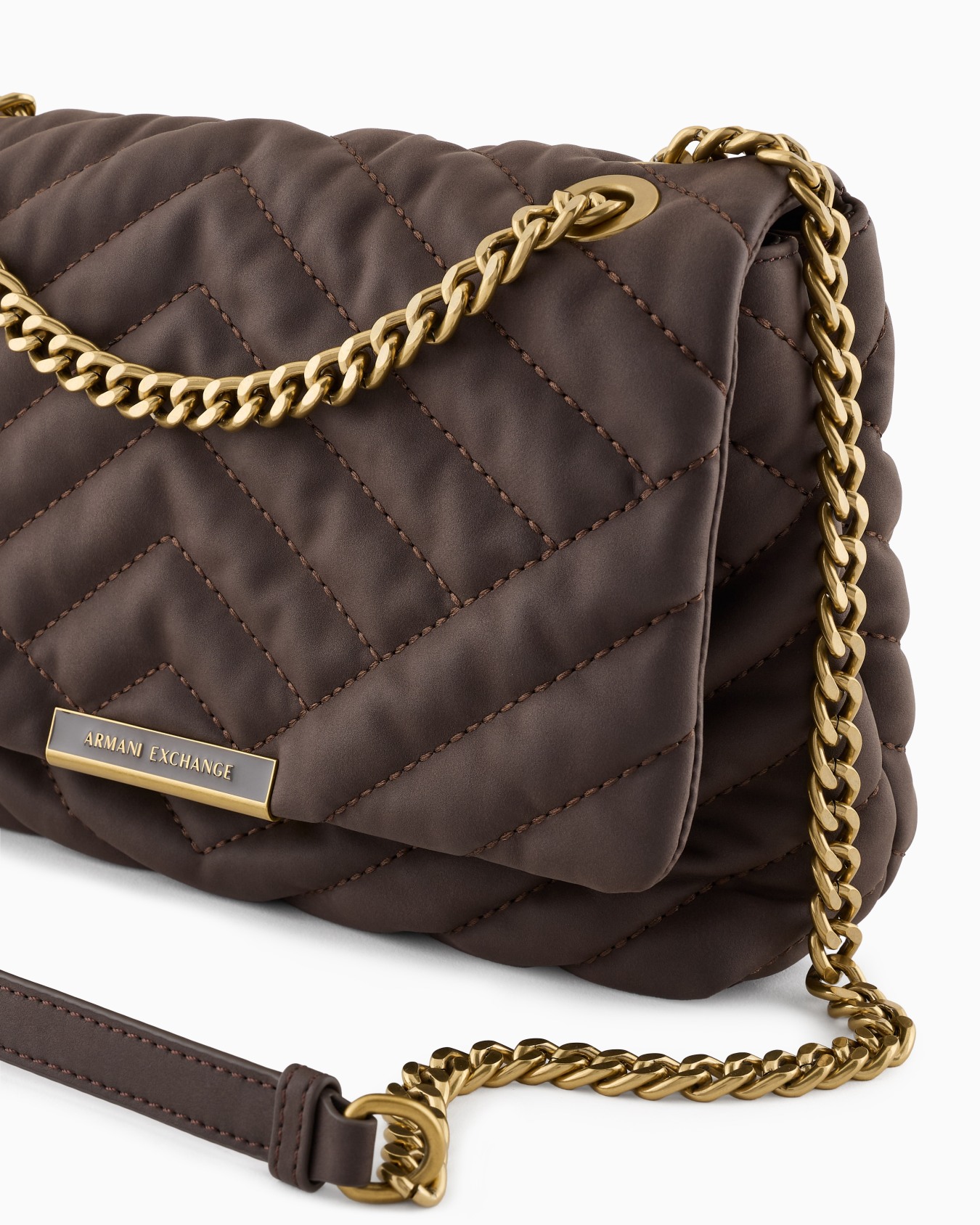 Bolso de hombro acolchado con cadena Diapositiva 4
