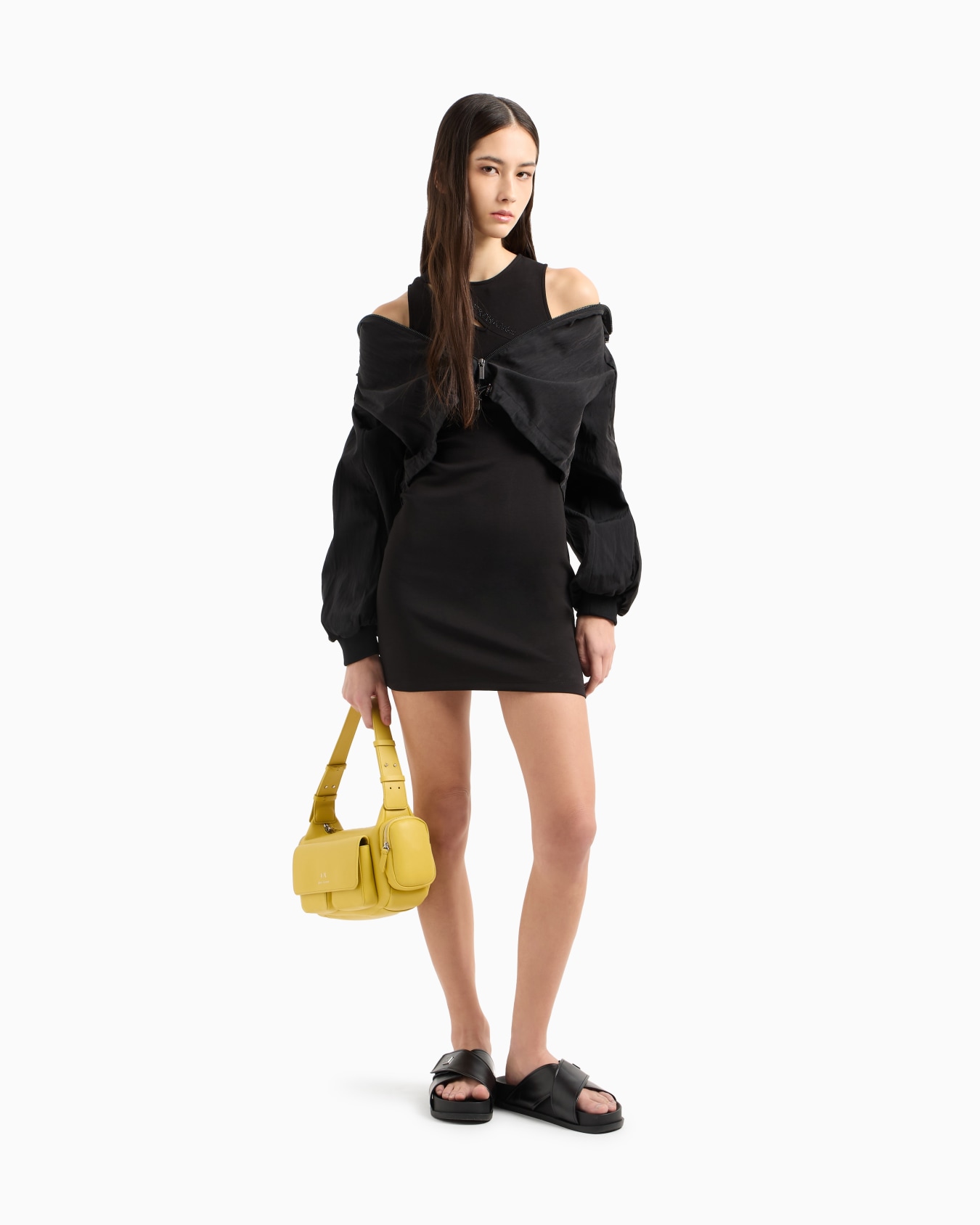 Robe fourreau courte en jersey Diapositive 1