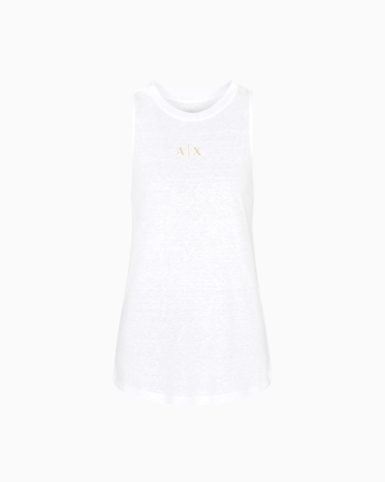 Oversized tank top with logo print on the back Slide 0