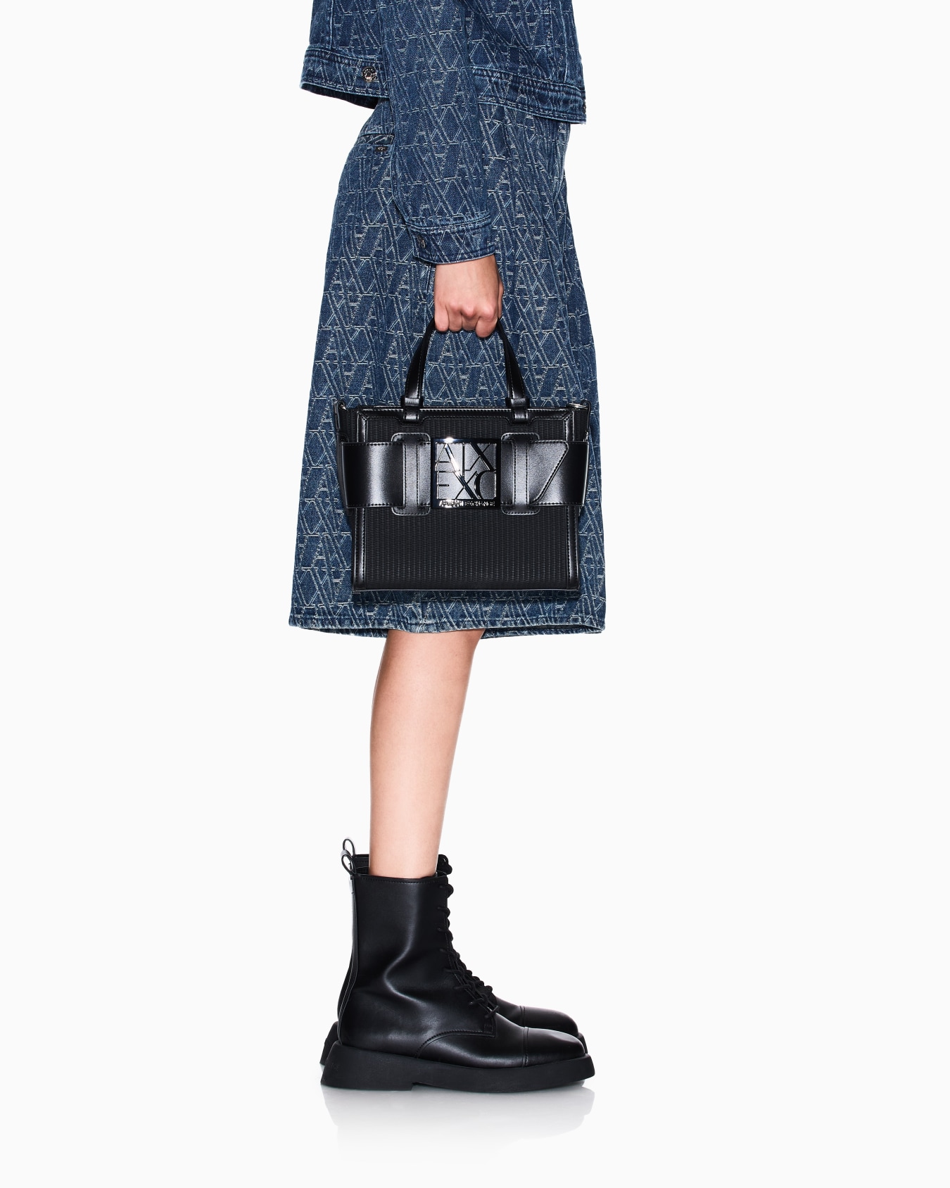 Medium Handbag with Logo Slide 5
