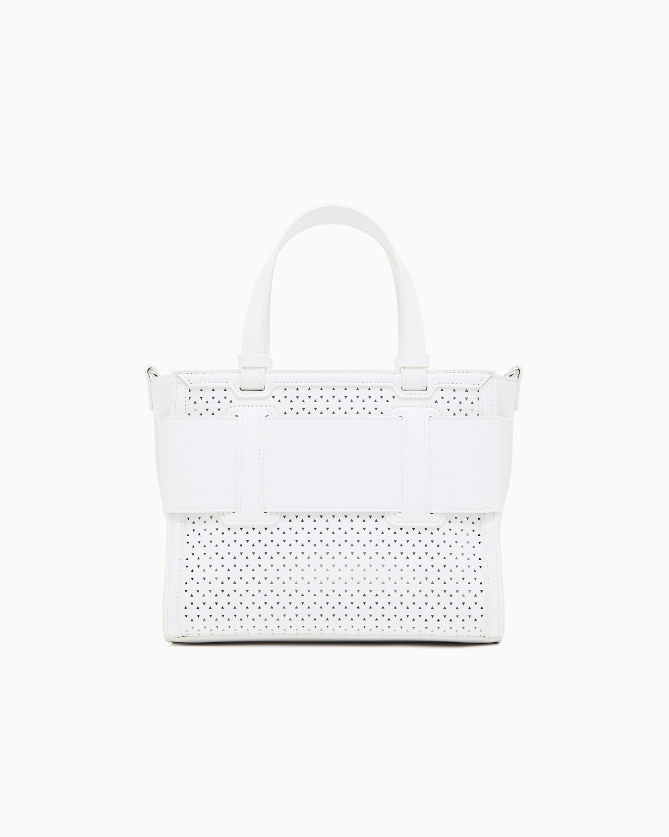 BOXロゴバックル パンチングミニハンドバッグ スライドする 2