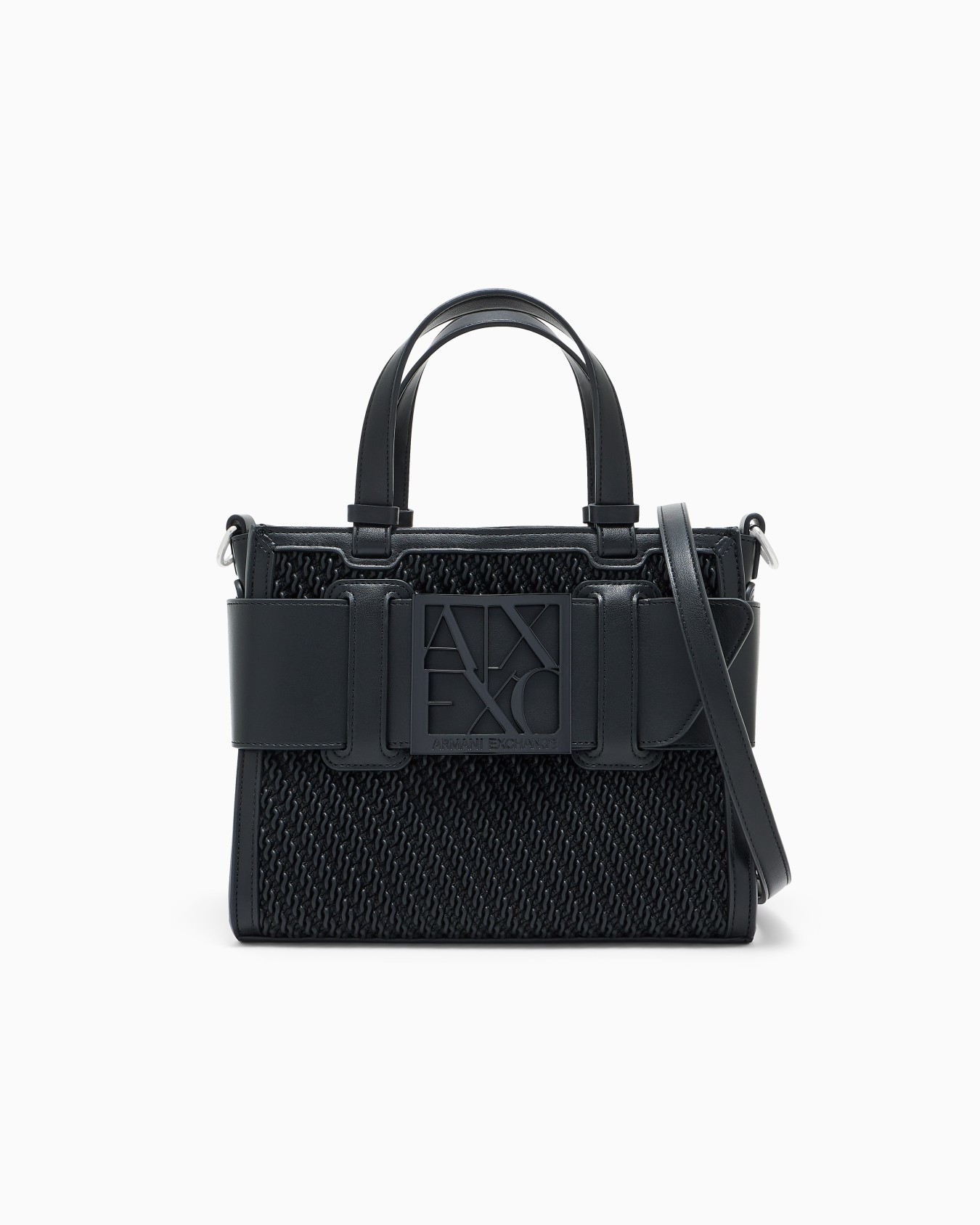 tote bag with an embossed texture | Armani Exchange