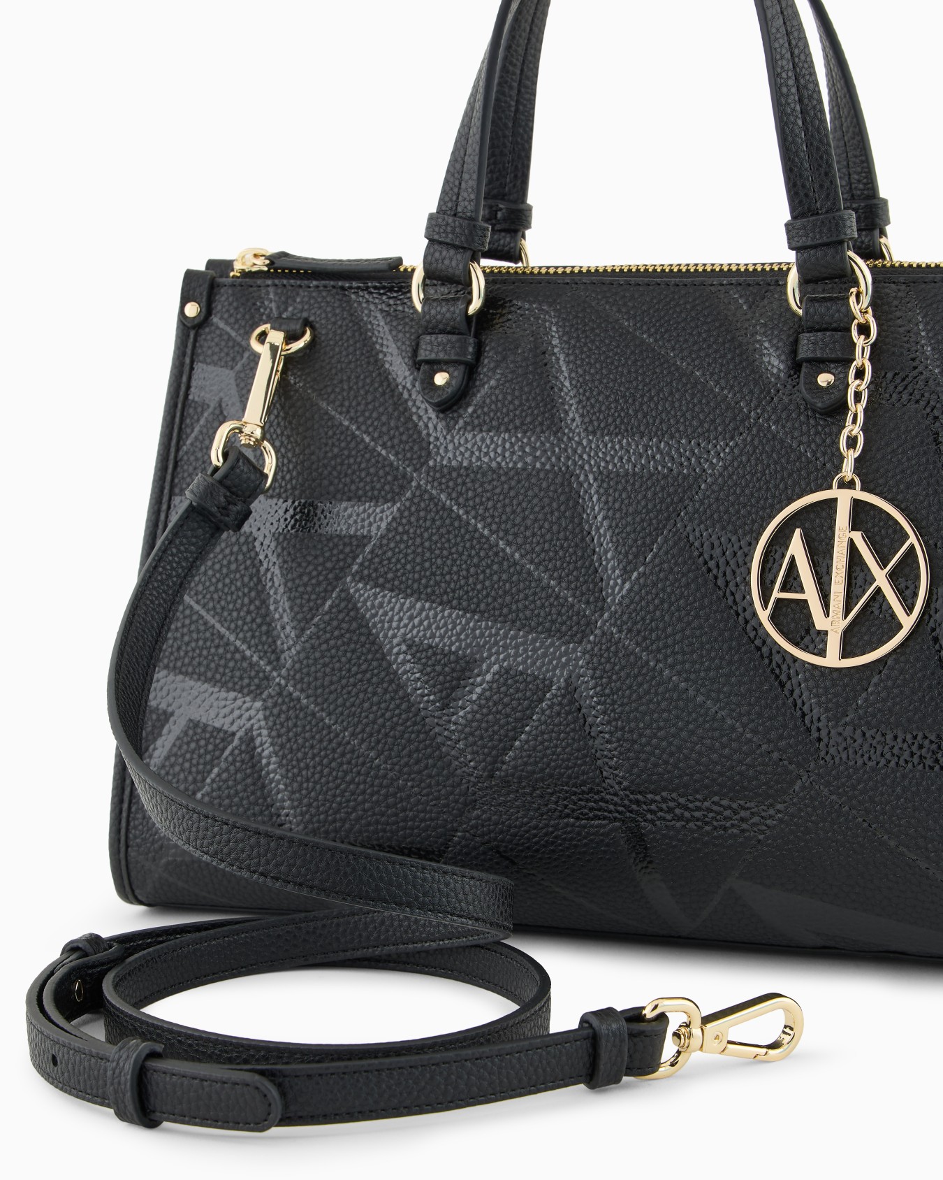 オールオーバーマキシロゴ ミディアムハンドバッグ スライドする 4