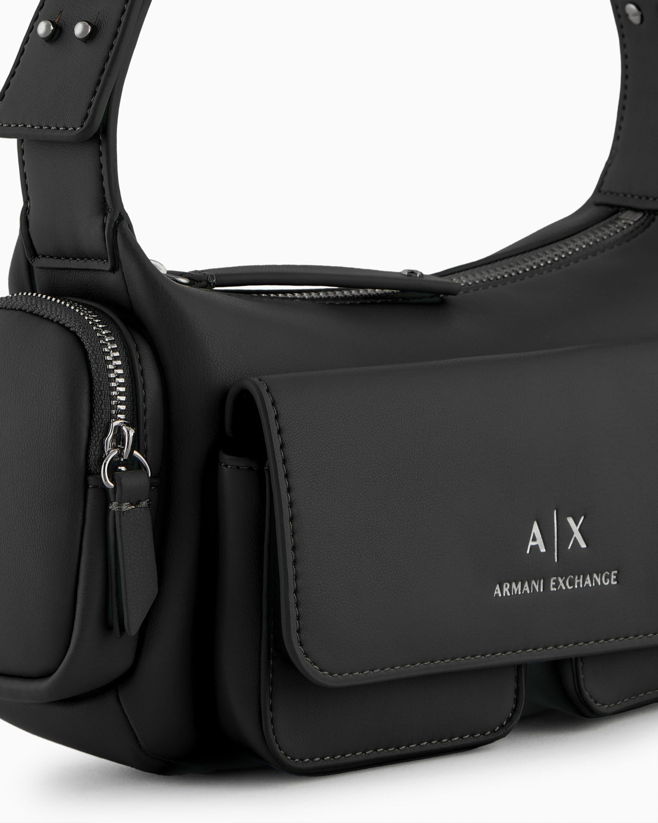 Large shoulder bag with side pockets Slide 4