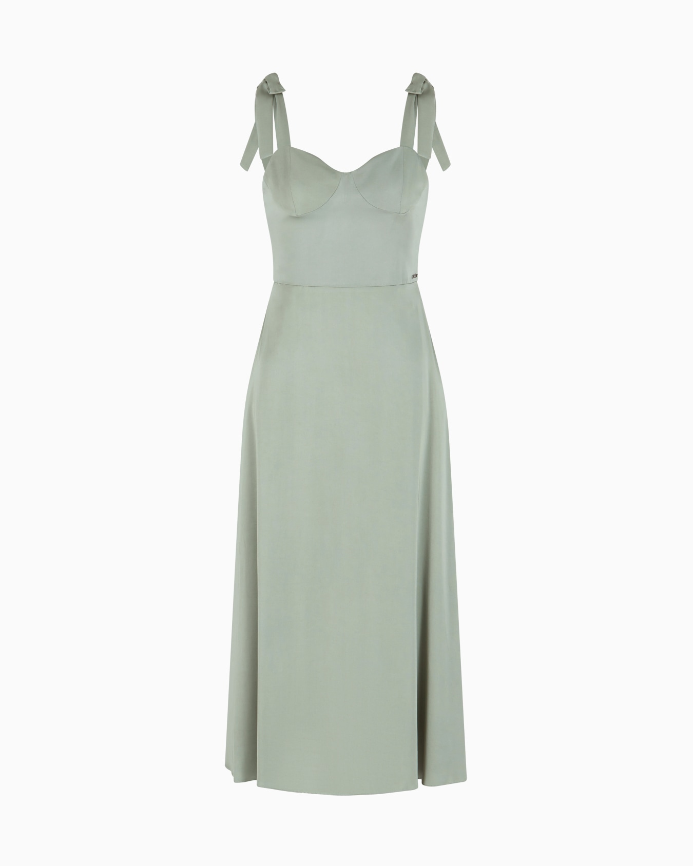Longuette dress in viscose Slide 0