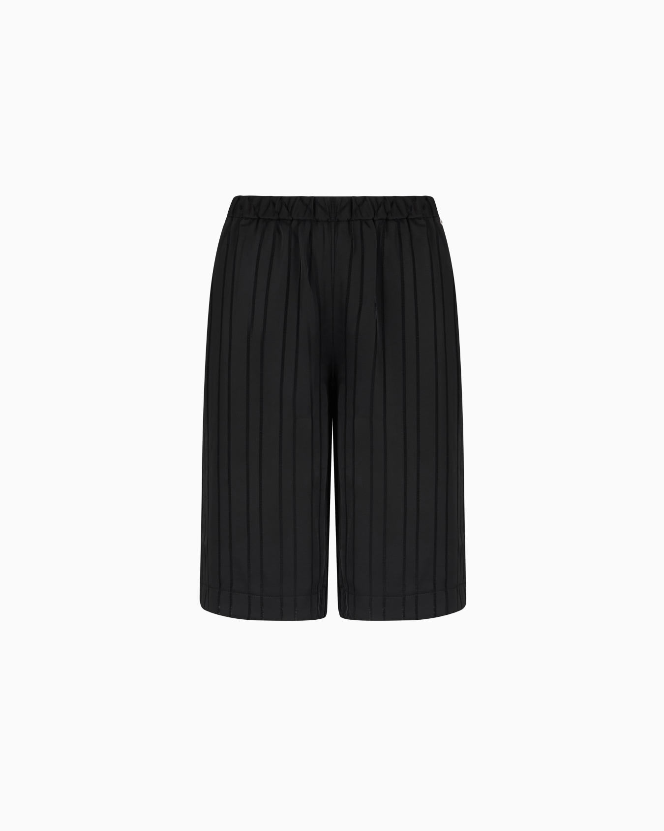 Bermuda shorts in striped satin fabric Slide 0