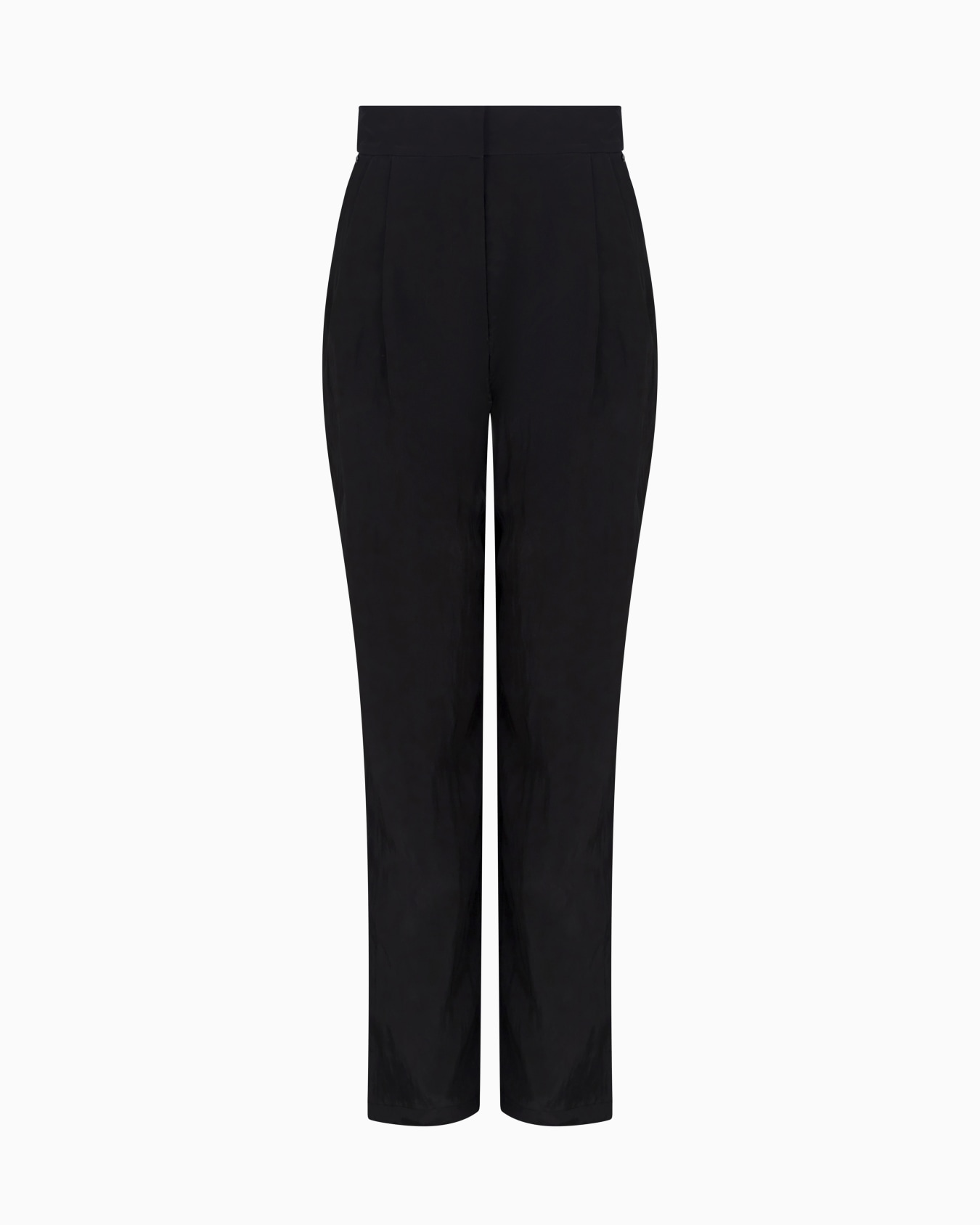 Trousers with pleats in flowing fabric Slide 0