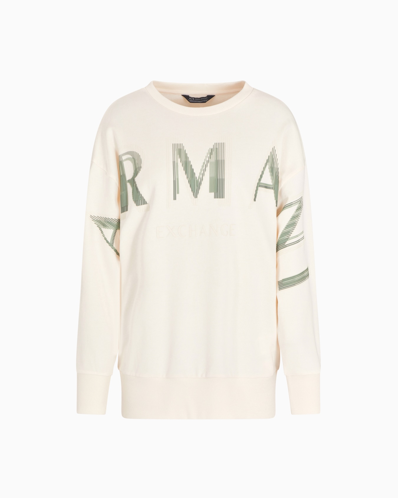 Pull oversize avec logo à effet optique Diapositive 0