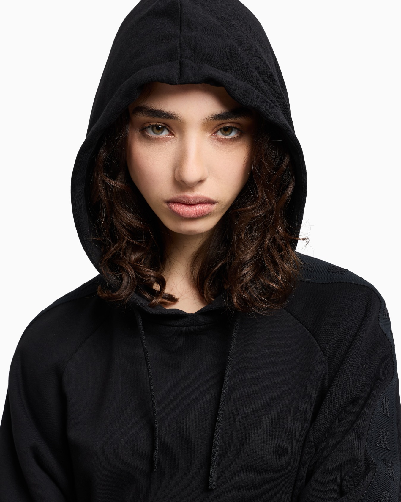 ロゴテープ フーデッドスウェットワンピース スライドする 4