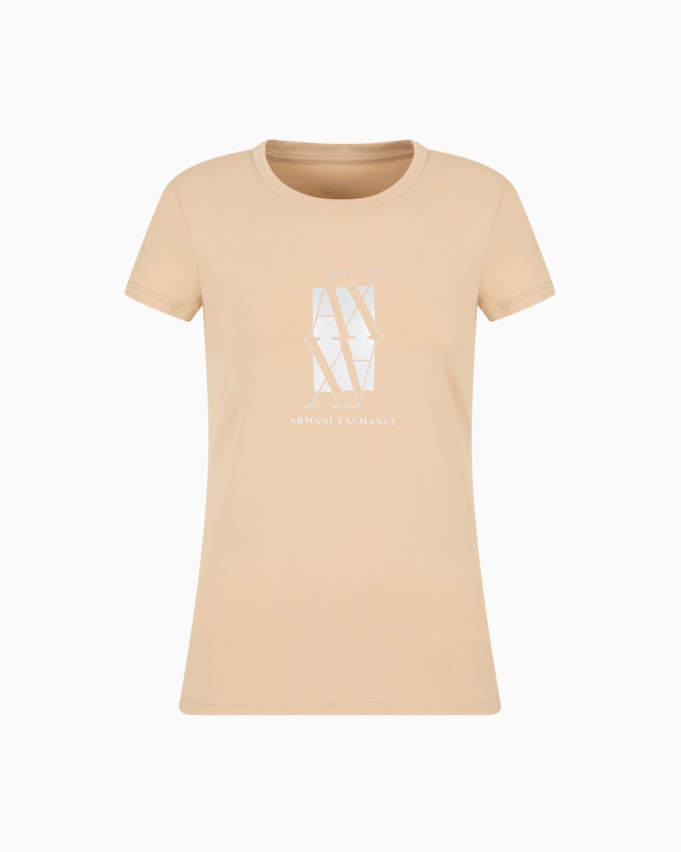 Slim fit T-shirt with central logo Slide 0