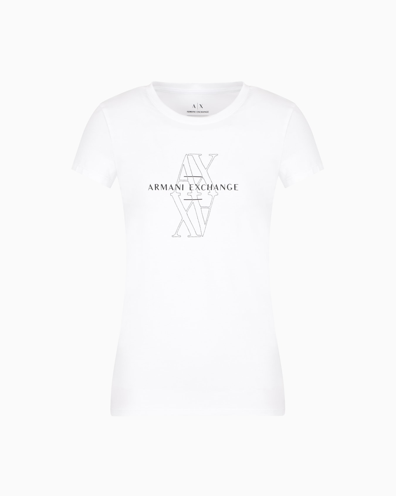 Slim fit T-shirt with embroidered logo Slide 0
