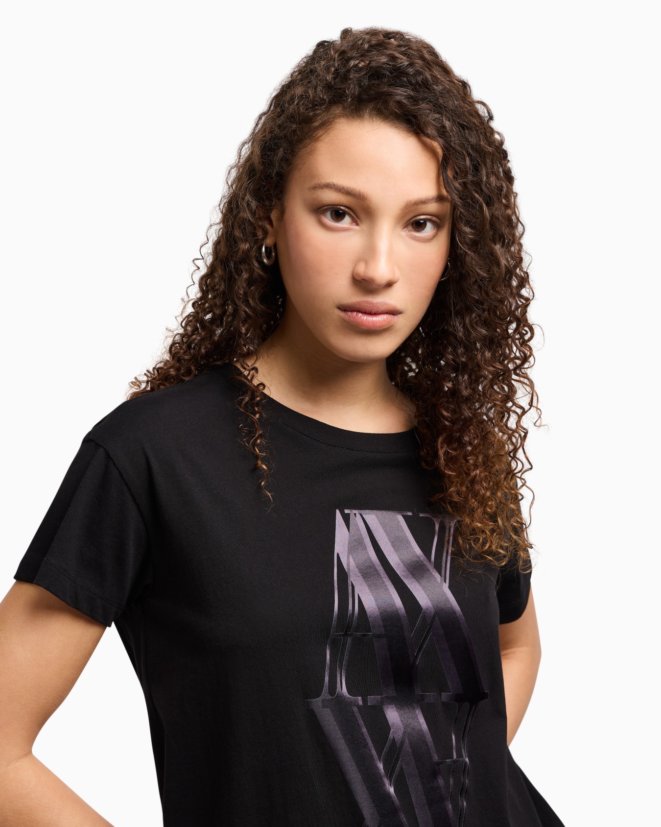 Relaxed fit T-shirt with maxi logo Slide 4