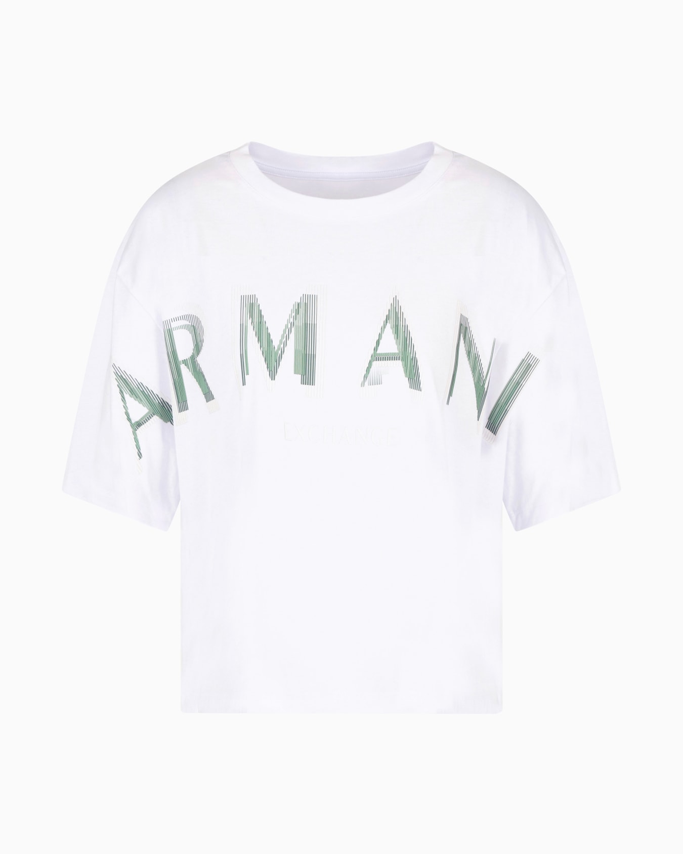 Camiseta corta con logotipo con efecto óptico Diapositiva 0