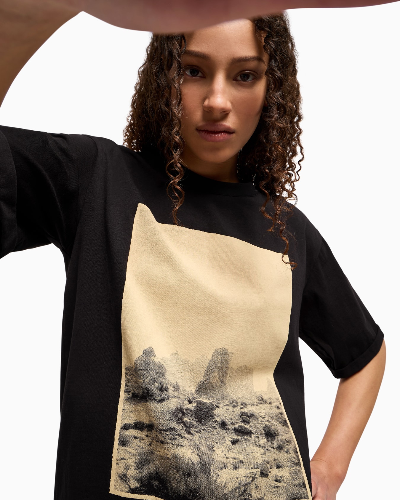 T-shirt coupe décontractée avec maxi imprimé Diapositive 4