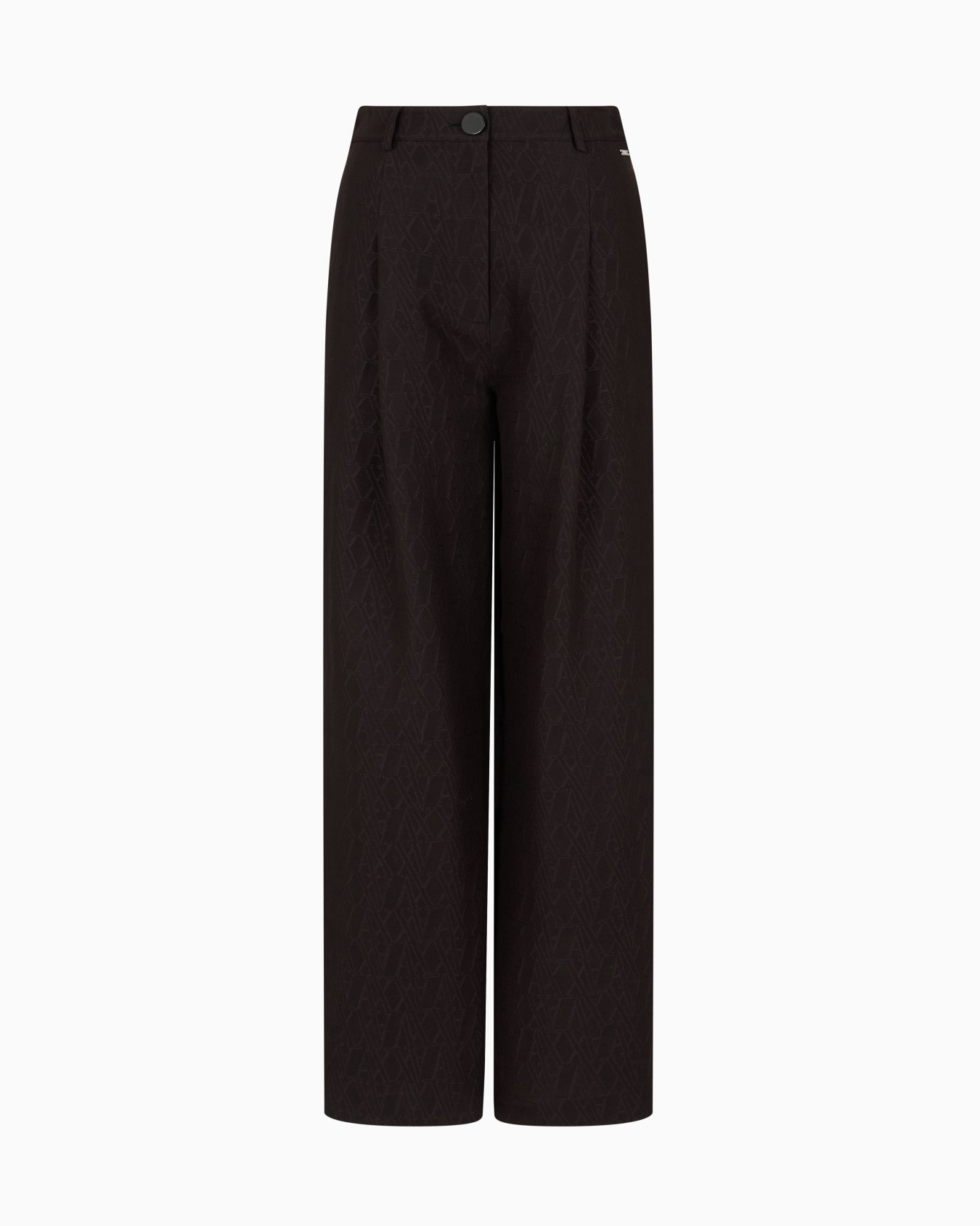 Pleated trousers with allover logo Diapositiva 0