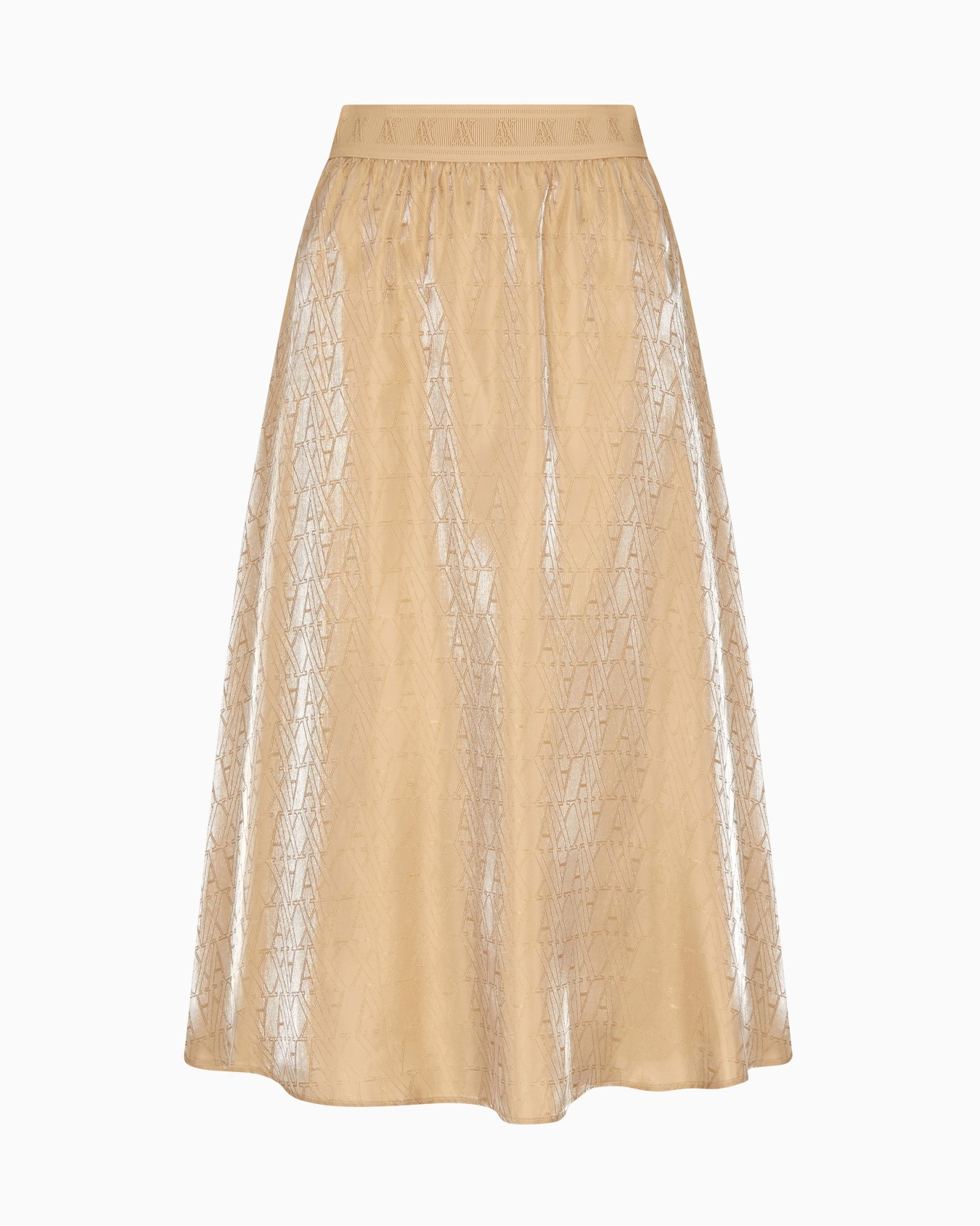 Shiny Midi Skirt Slide 0