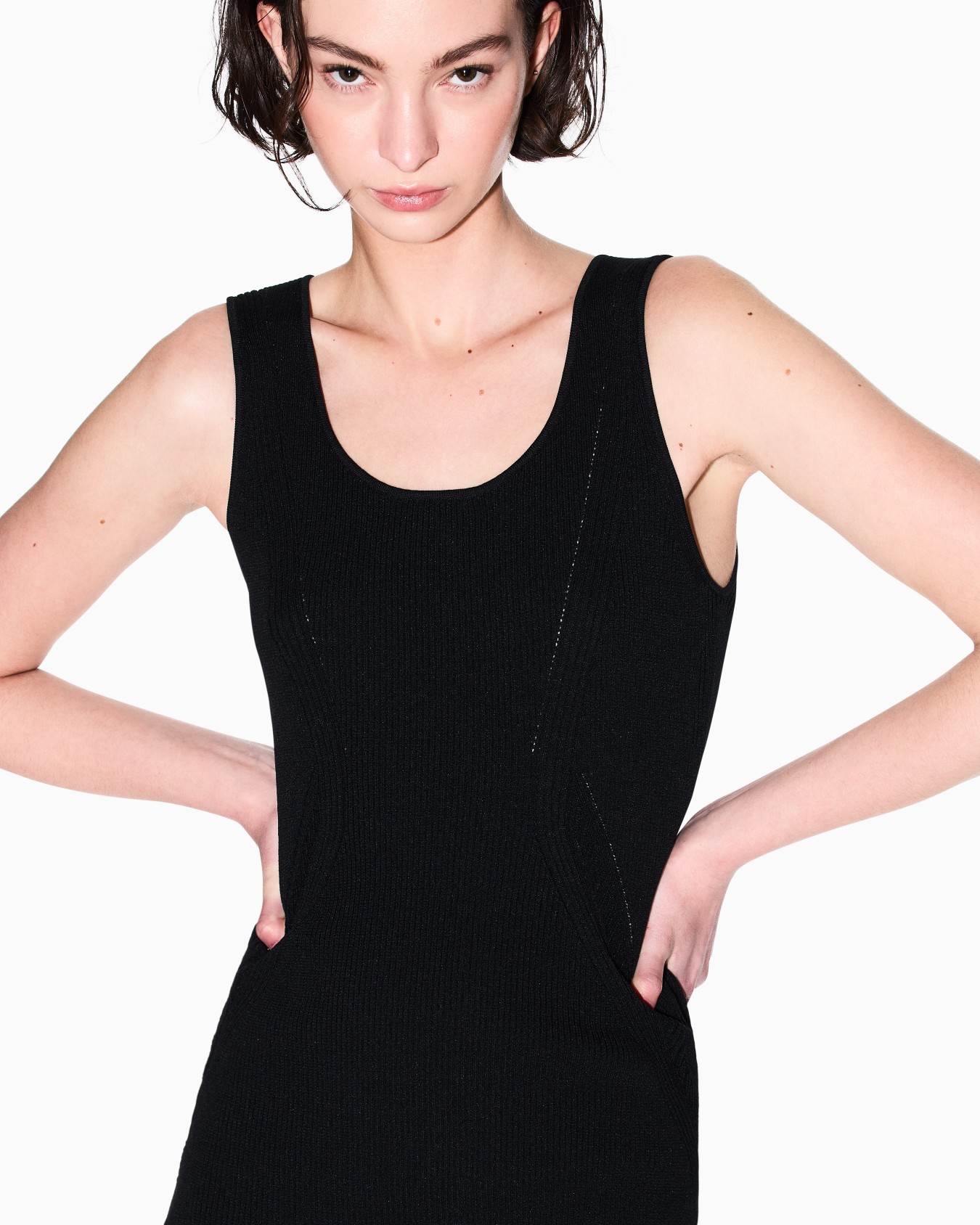 ASV Knitted Pencil Midi Dress Slide 3