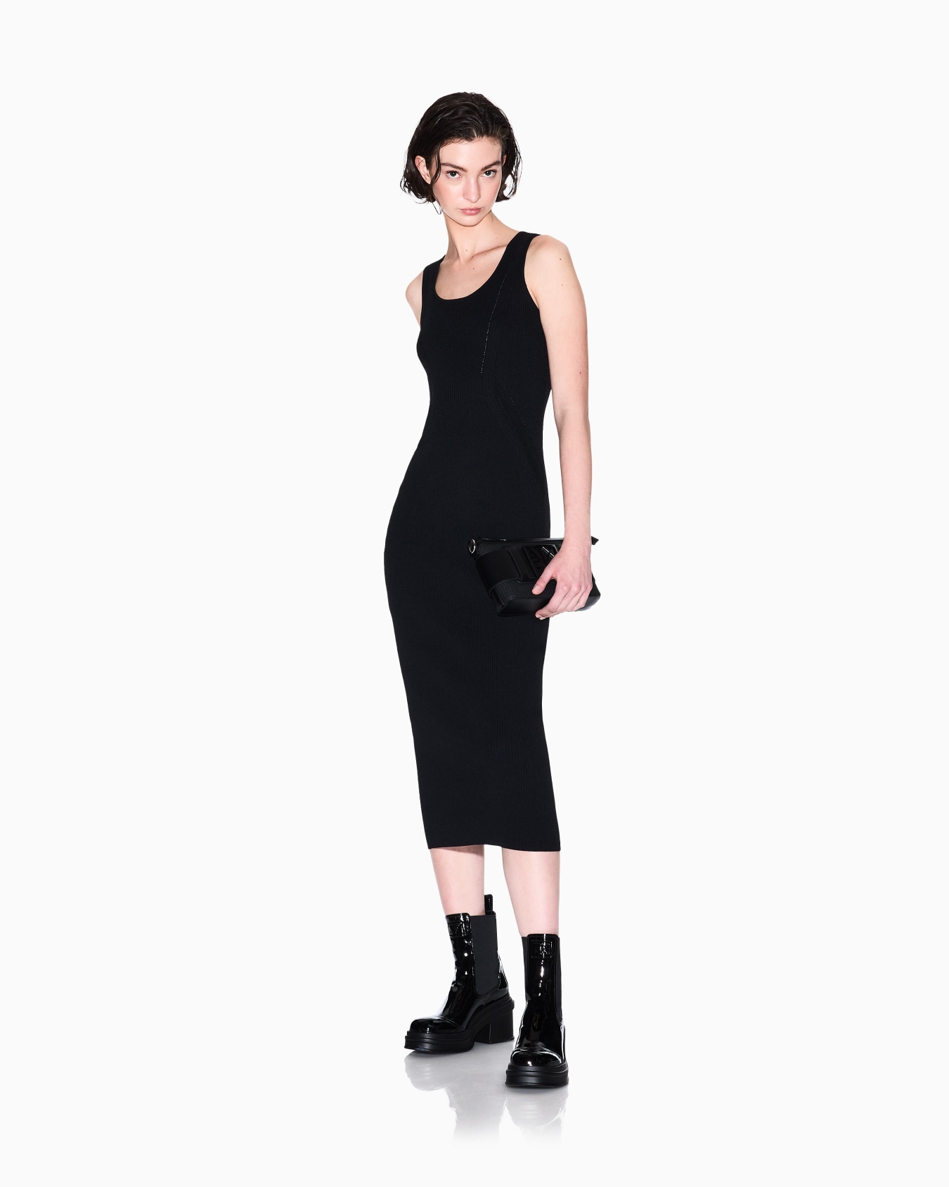 ASV Knitted Pencil Midi Dress Slide 1