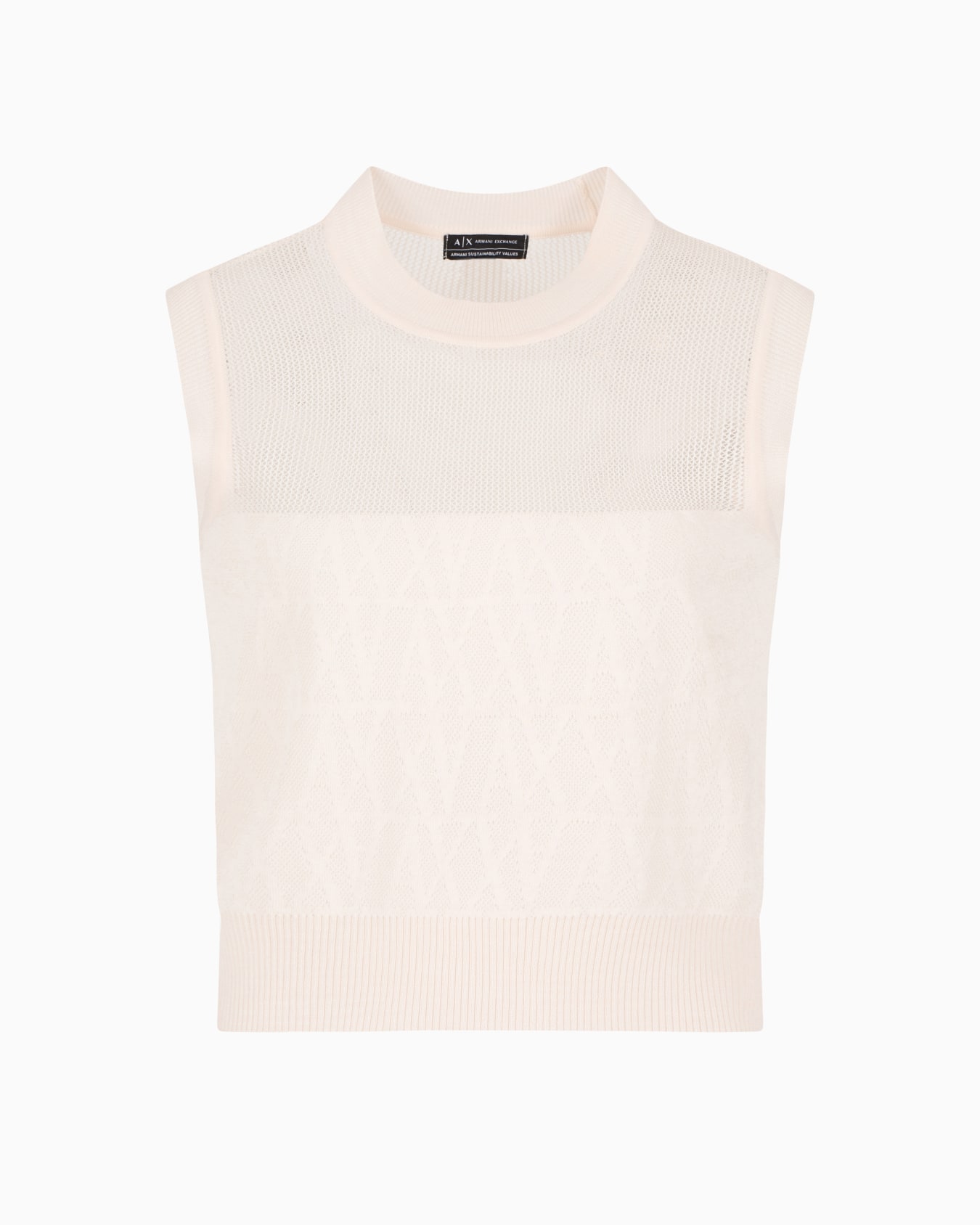 Openwork knit top Slide 0