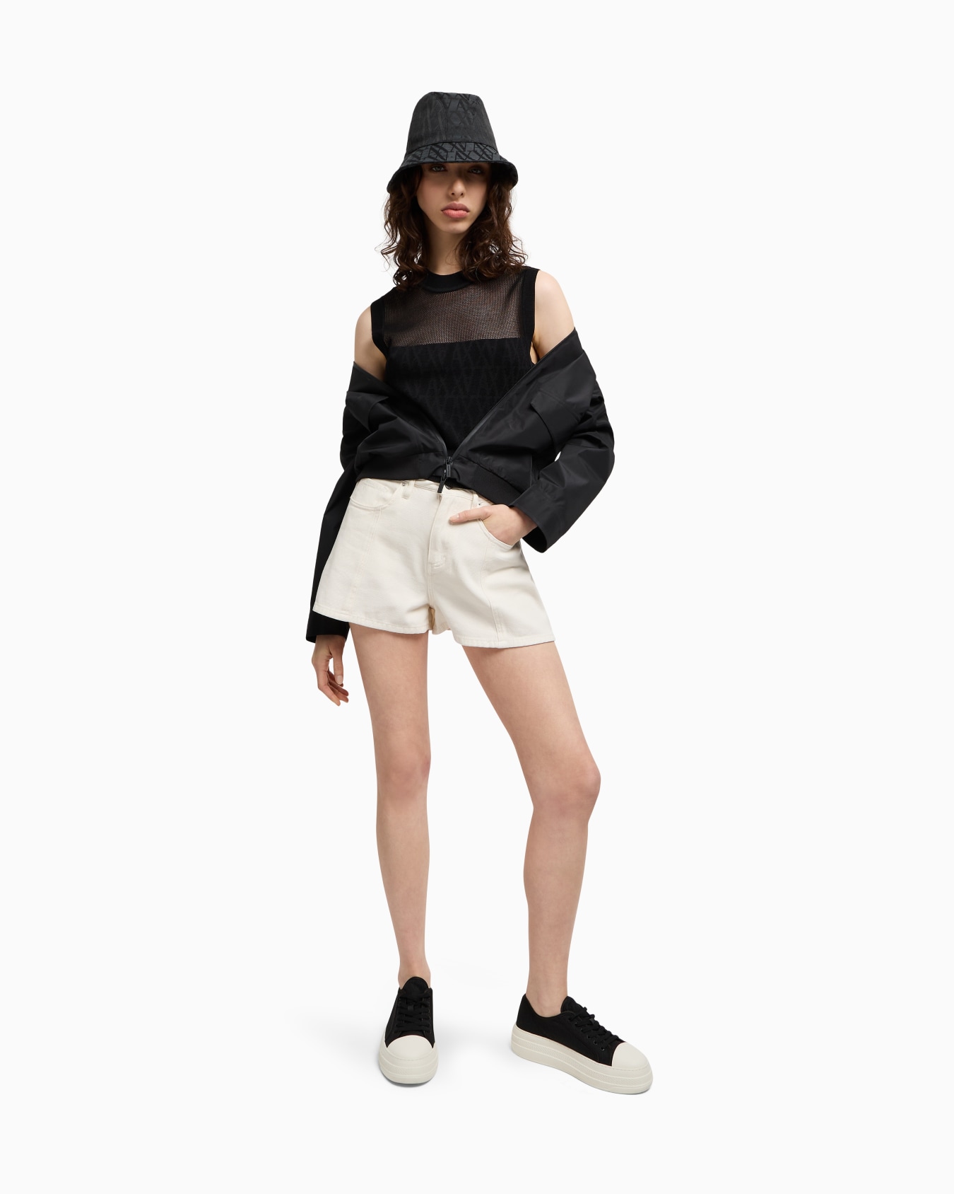 Openwork knit top Slide 1