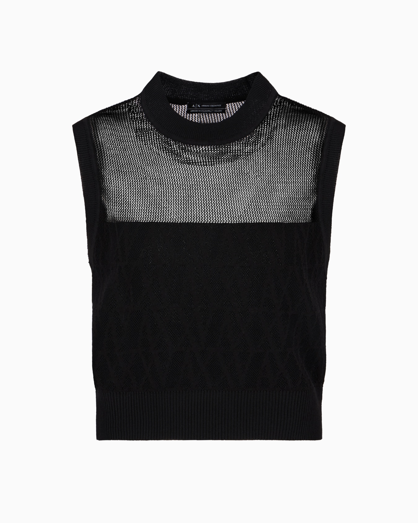 Openwork knit top Slide 0