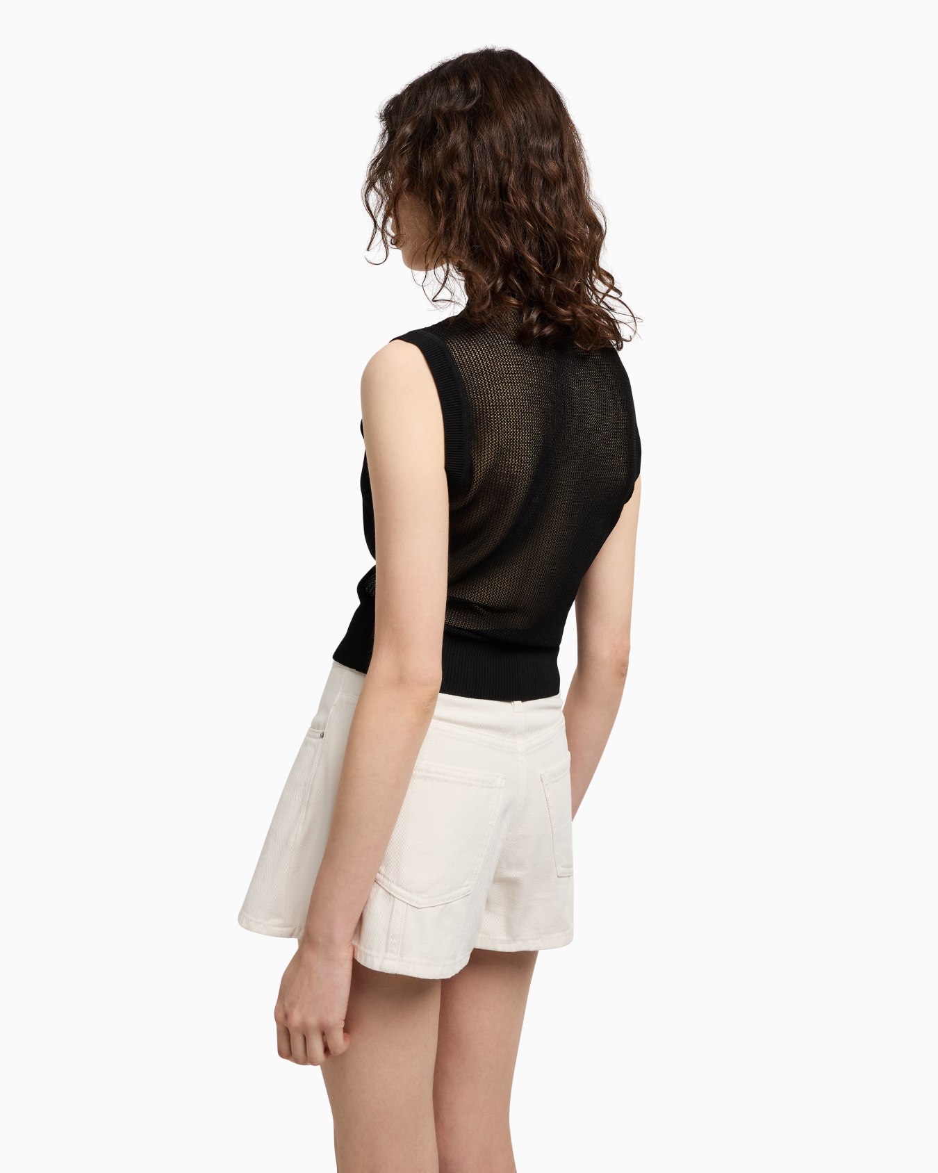 Openwork knit top Slide 2