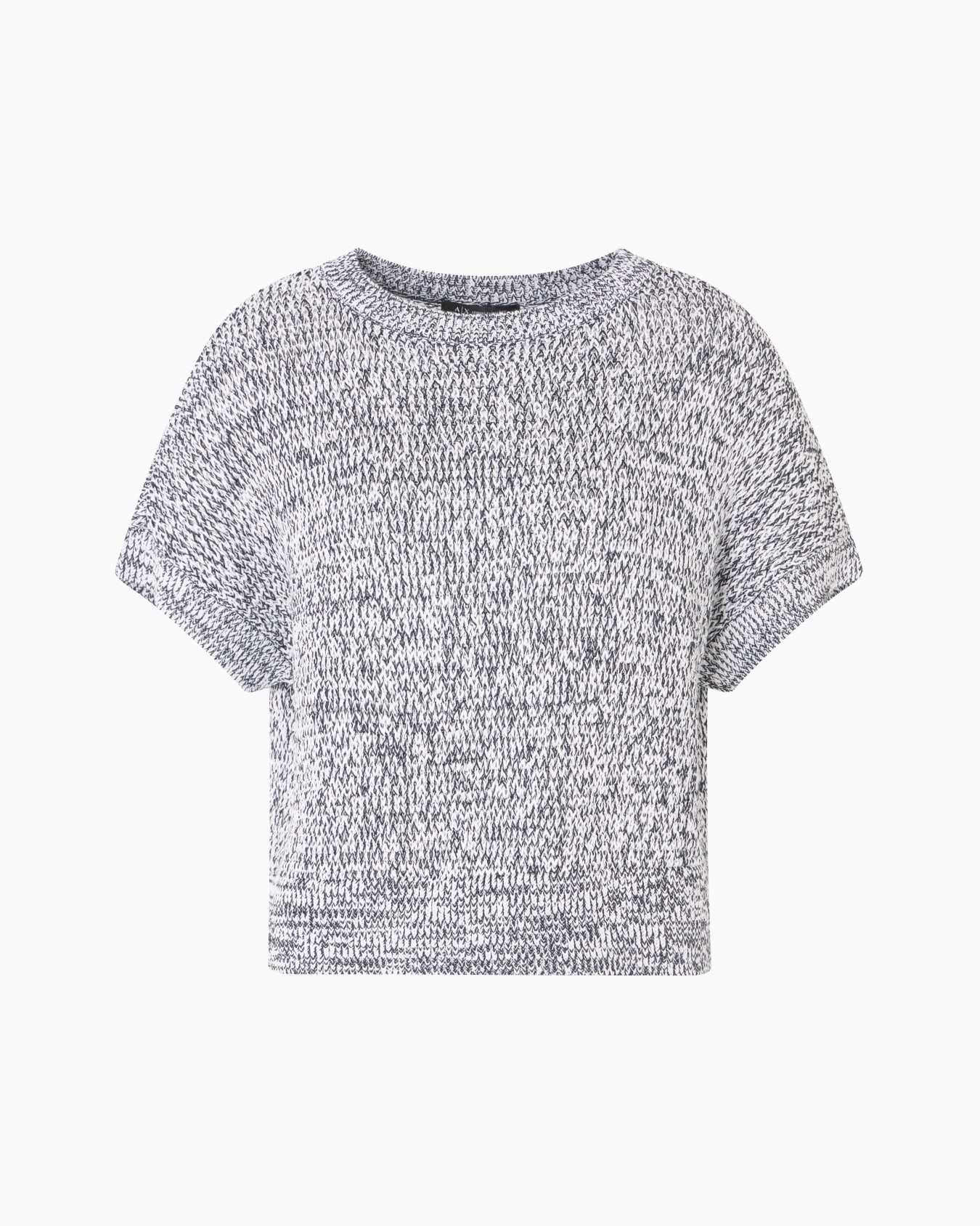 Perforated bouclé fabric sweater Slide 0