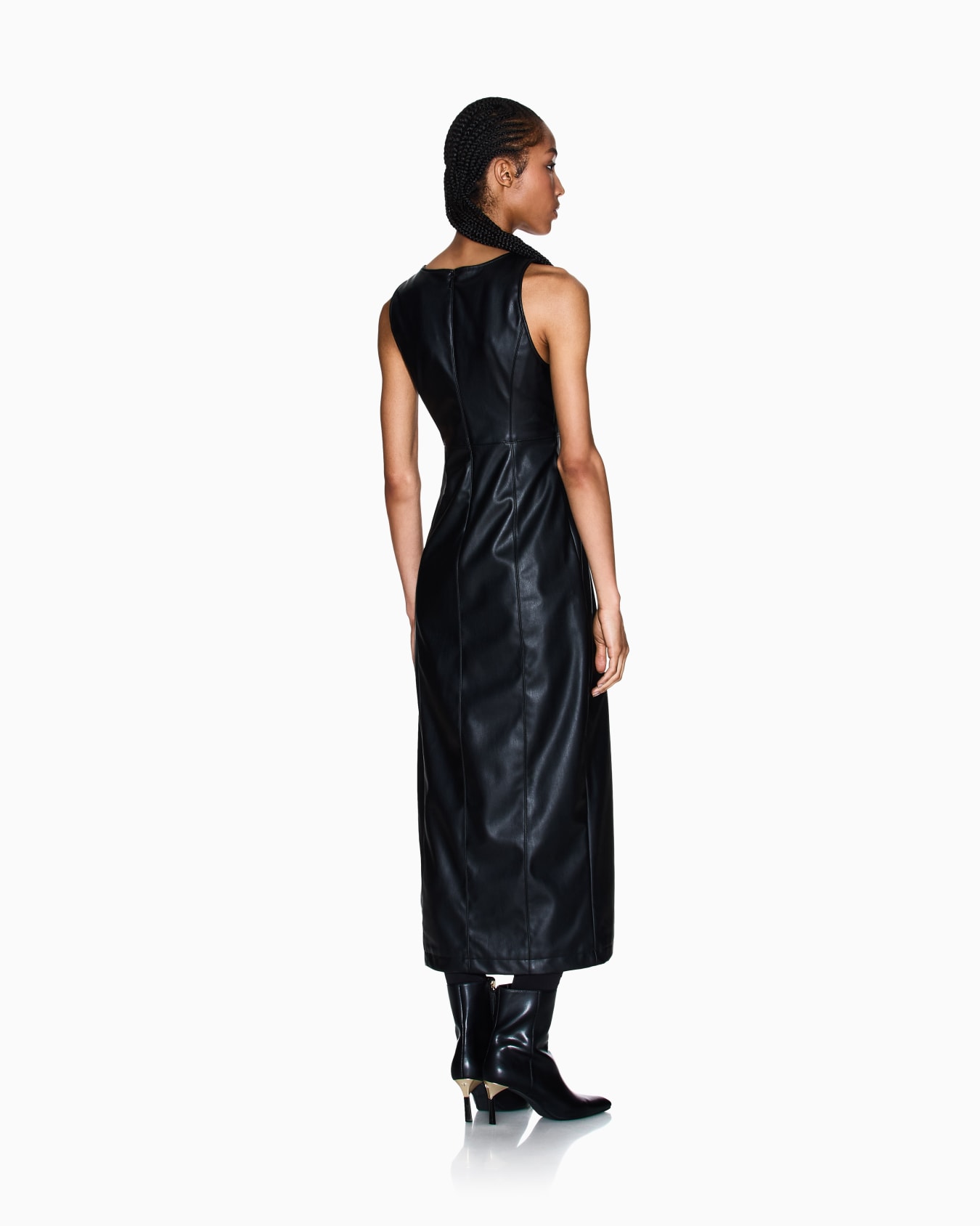 Longuette-Kleid mit Schlitz Folie 2