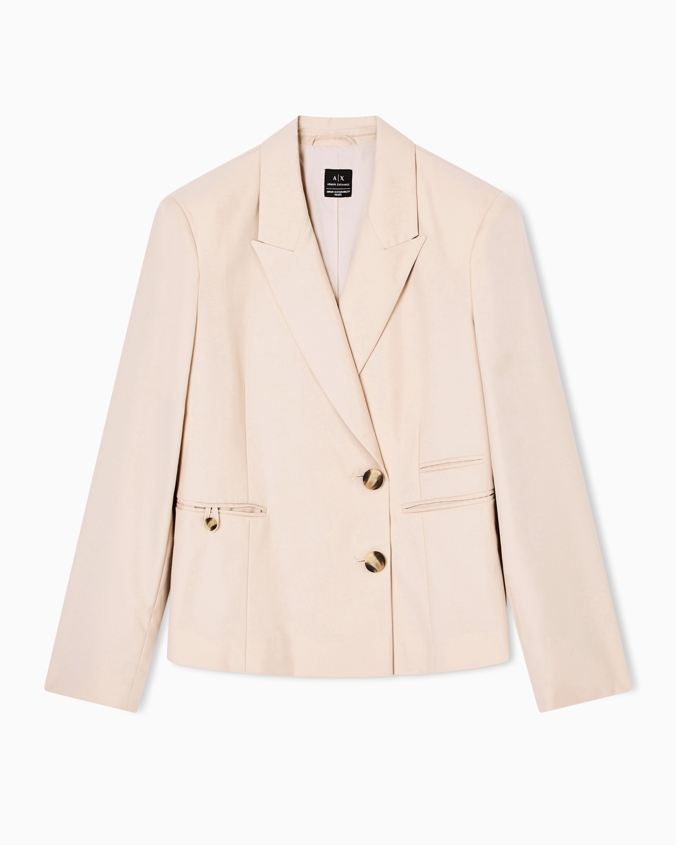 Jacket with off-center buttons Slide 0