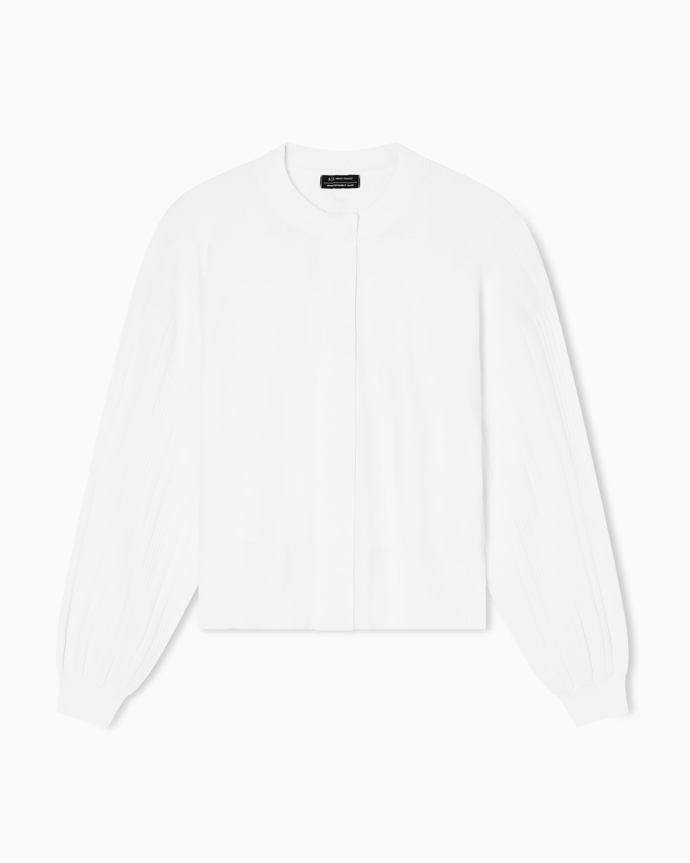 Cardigan with ribbed sleeves Slide 0