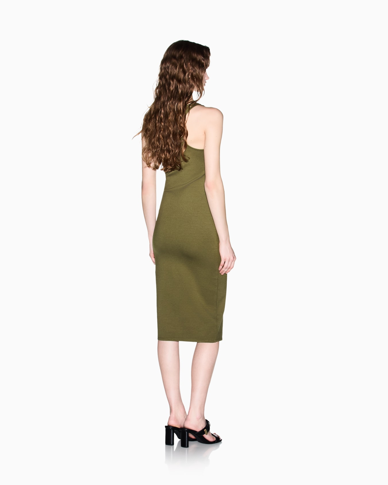 Midi dress in technical fabric Diapositive 2