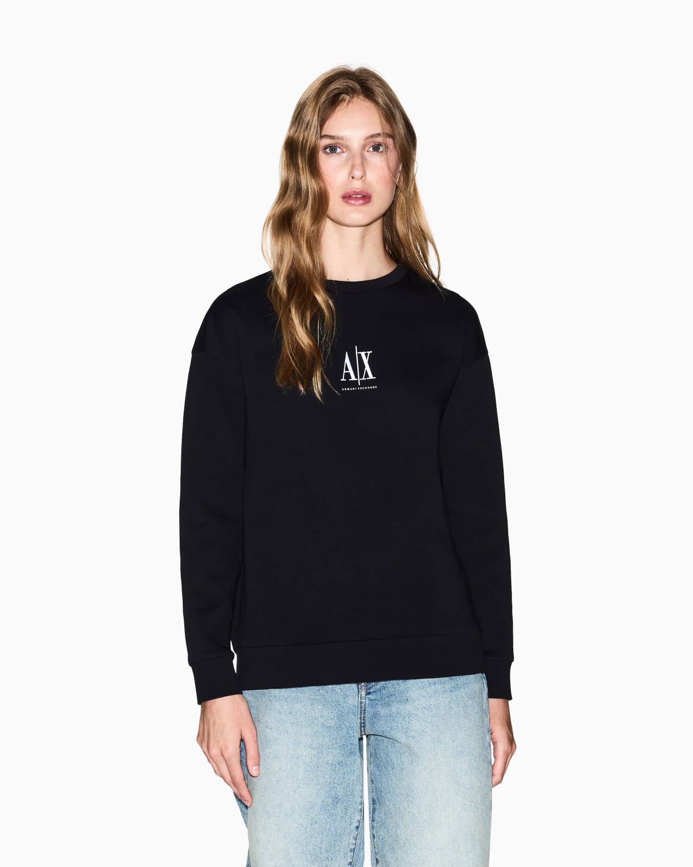 Felpa bonded stretch con logo Slide 3