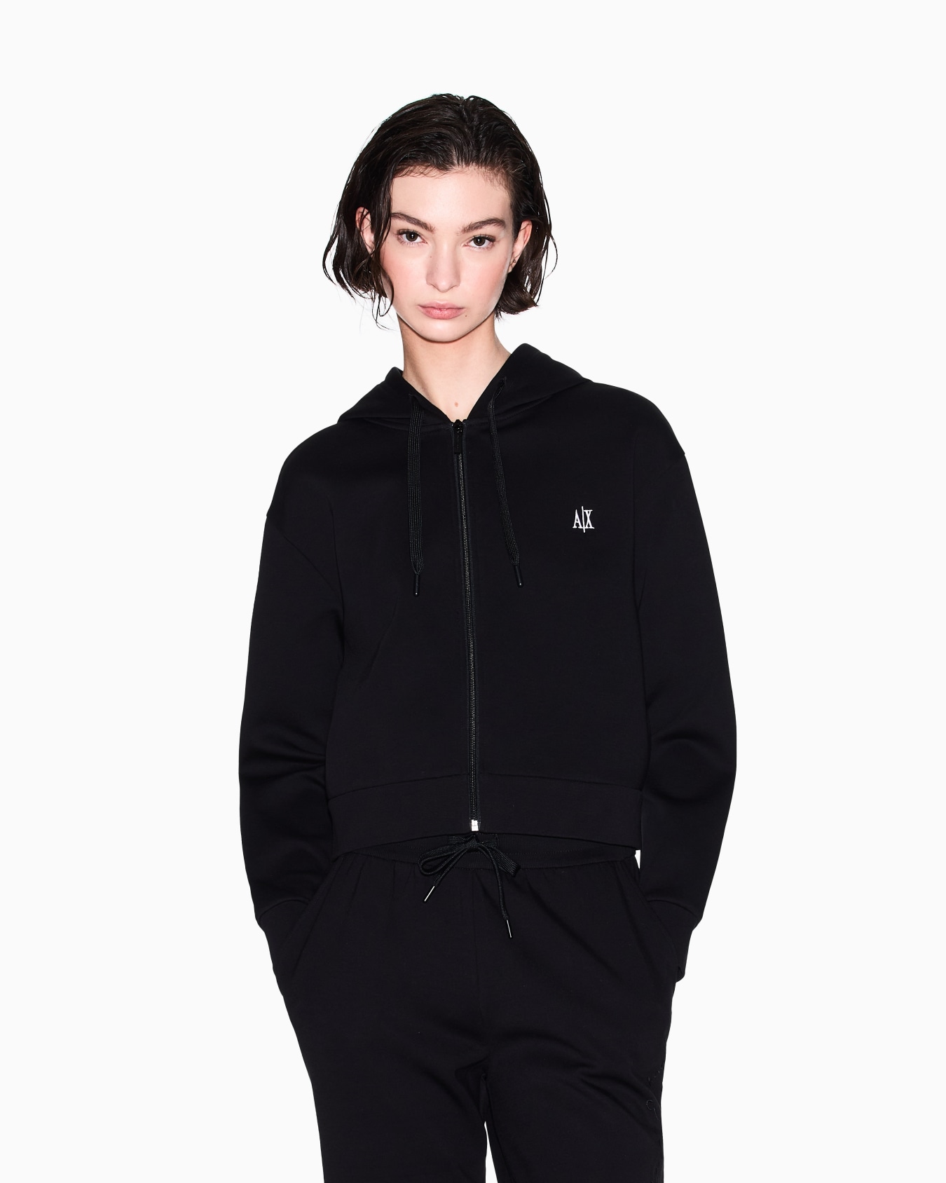 Icon Cropped Hoodie Slide 3