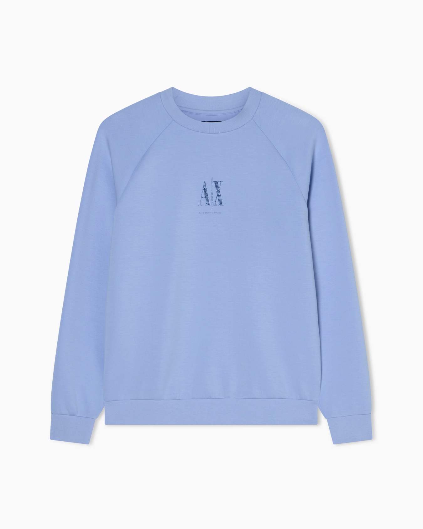 Sudadera de cuello redondo con logotipo brillante Diapositiva 0