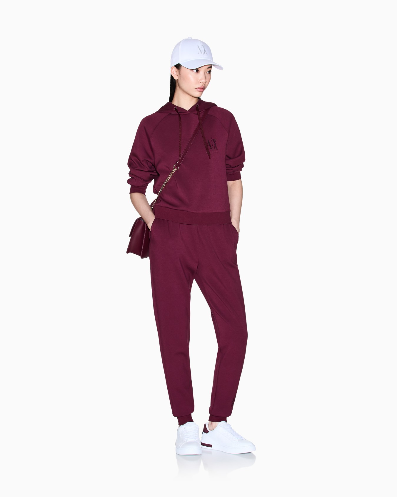 Sweat à capuche avec logo pailleté Diapositive 3