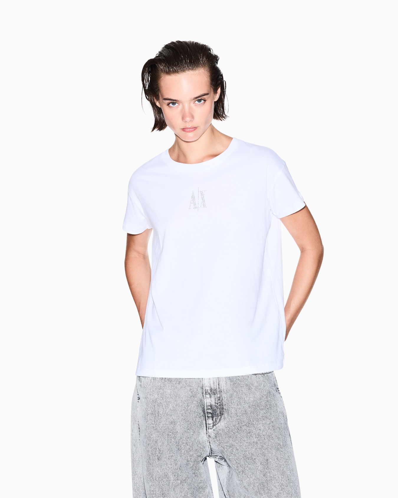 Boyfriend-T-Shirt mit Icon-Logo Folie 3