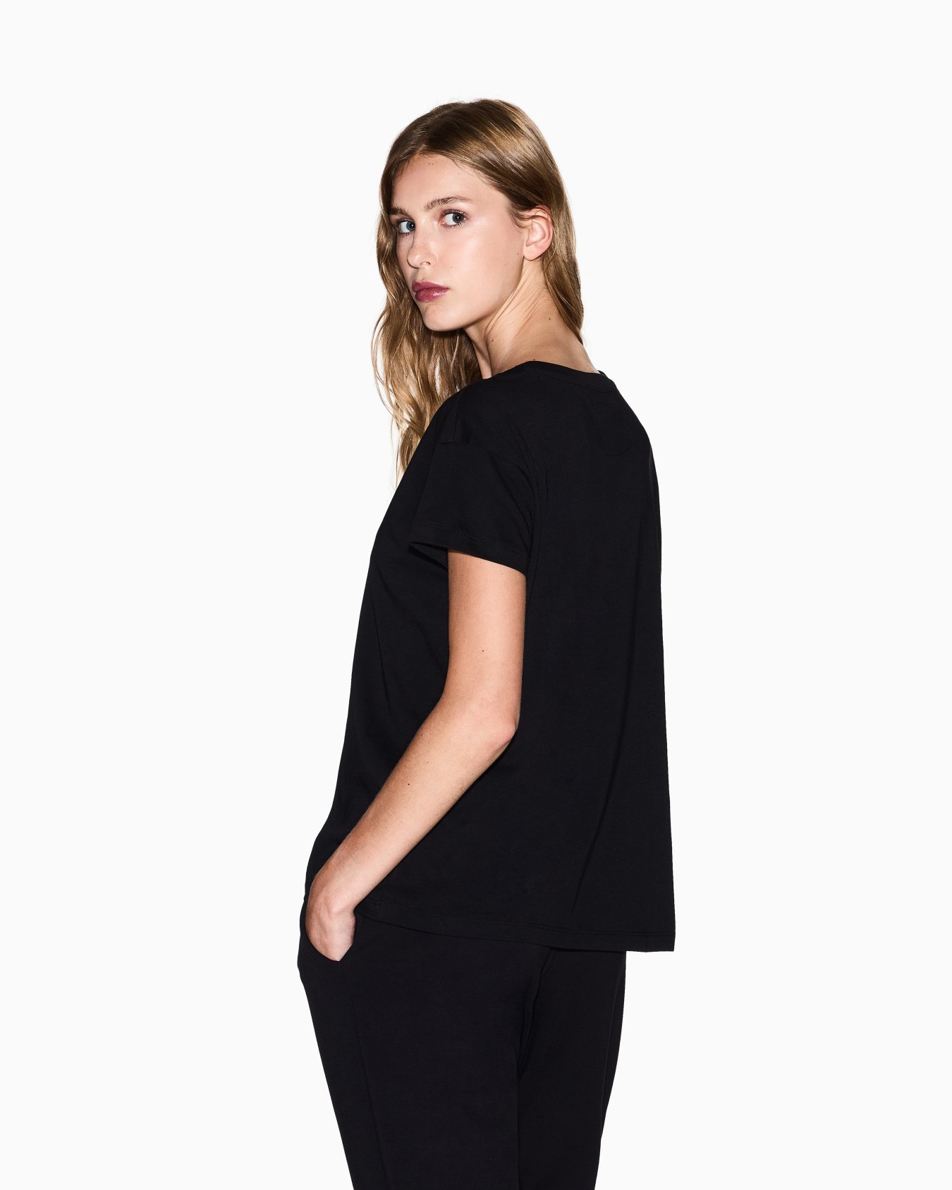 T-shirt Relaxed Fit in Jersey di Cotone Premium Slide 5