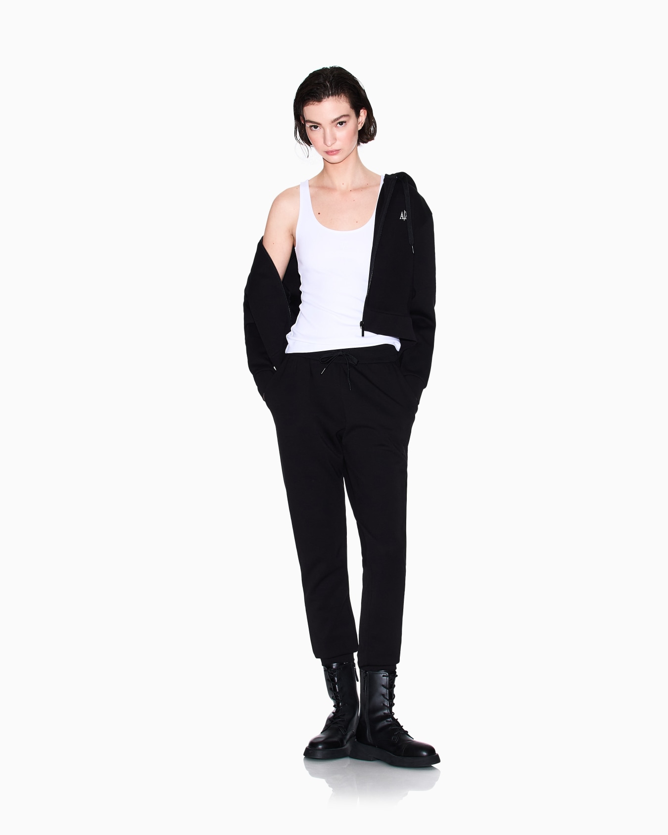 Scuba fabric jogger pants Slide 1