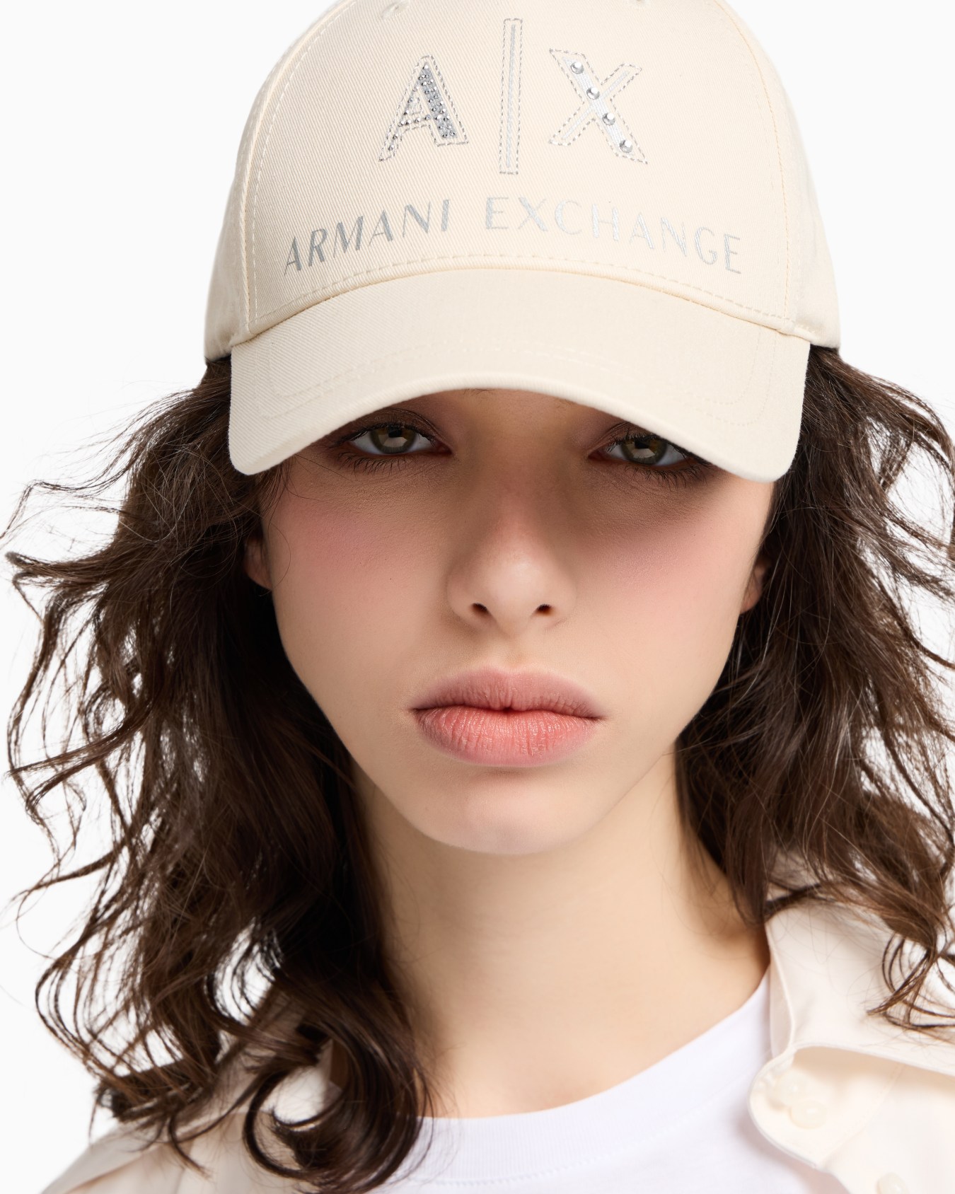 Visor hat with rhinestone logo Diapositiva 2