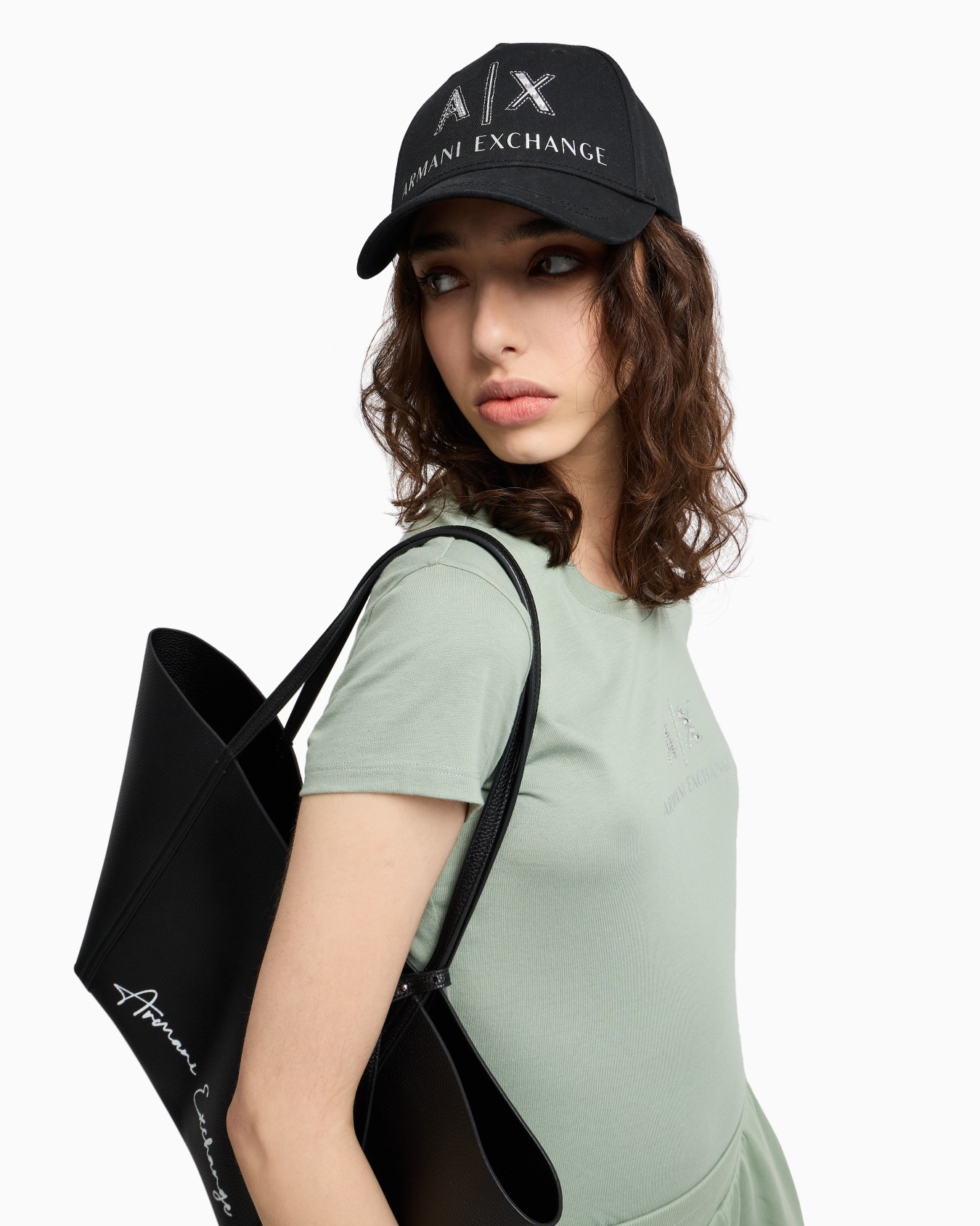 Visor hat with rhinestone logo Slide 2