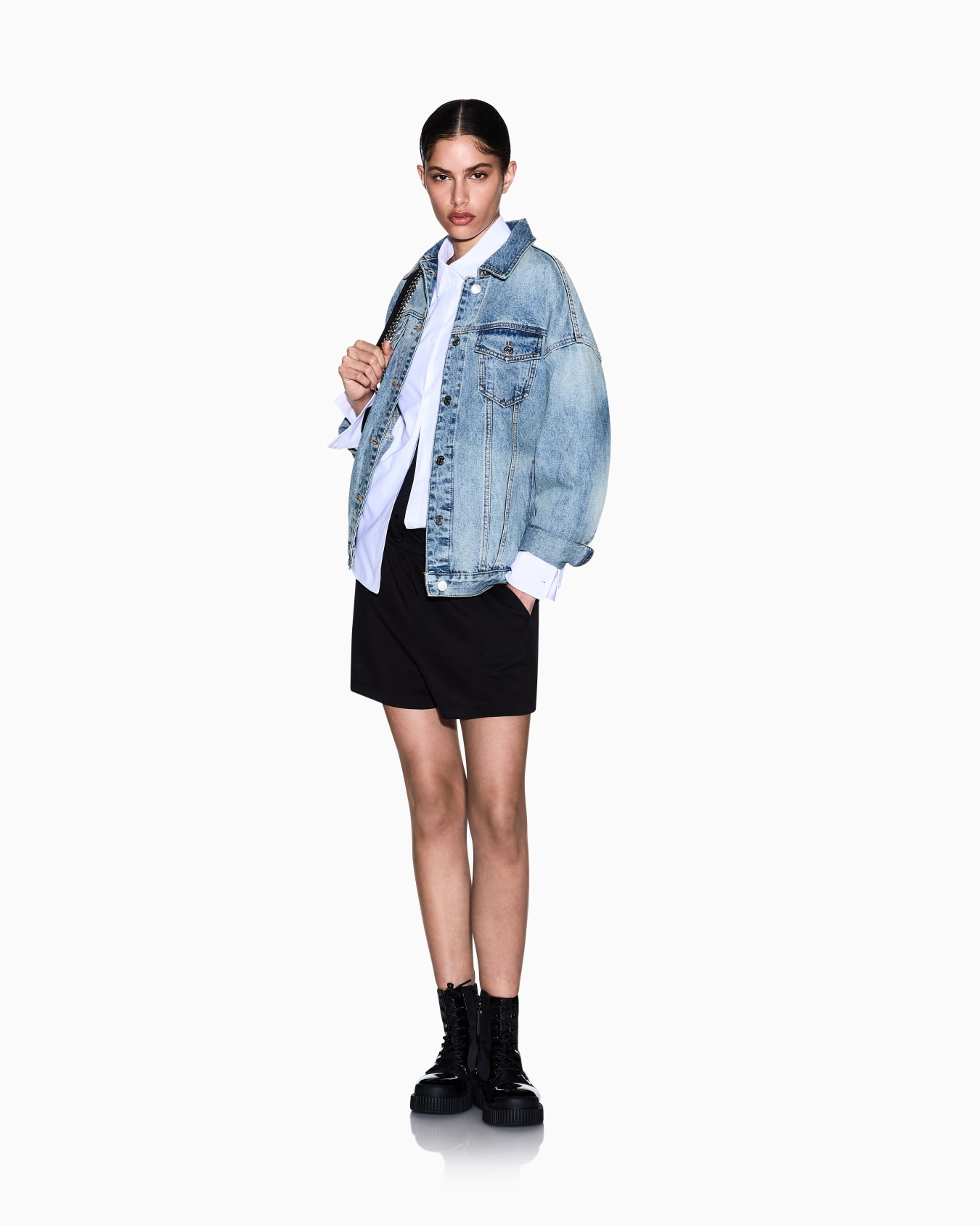 Cotton denim jacket Slide 1